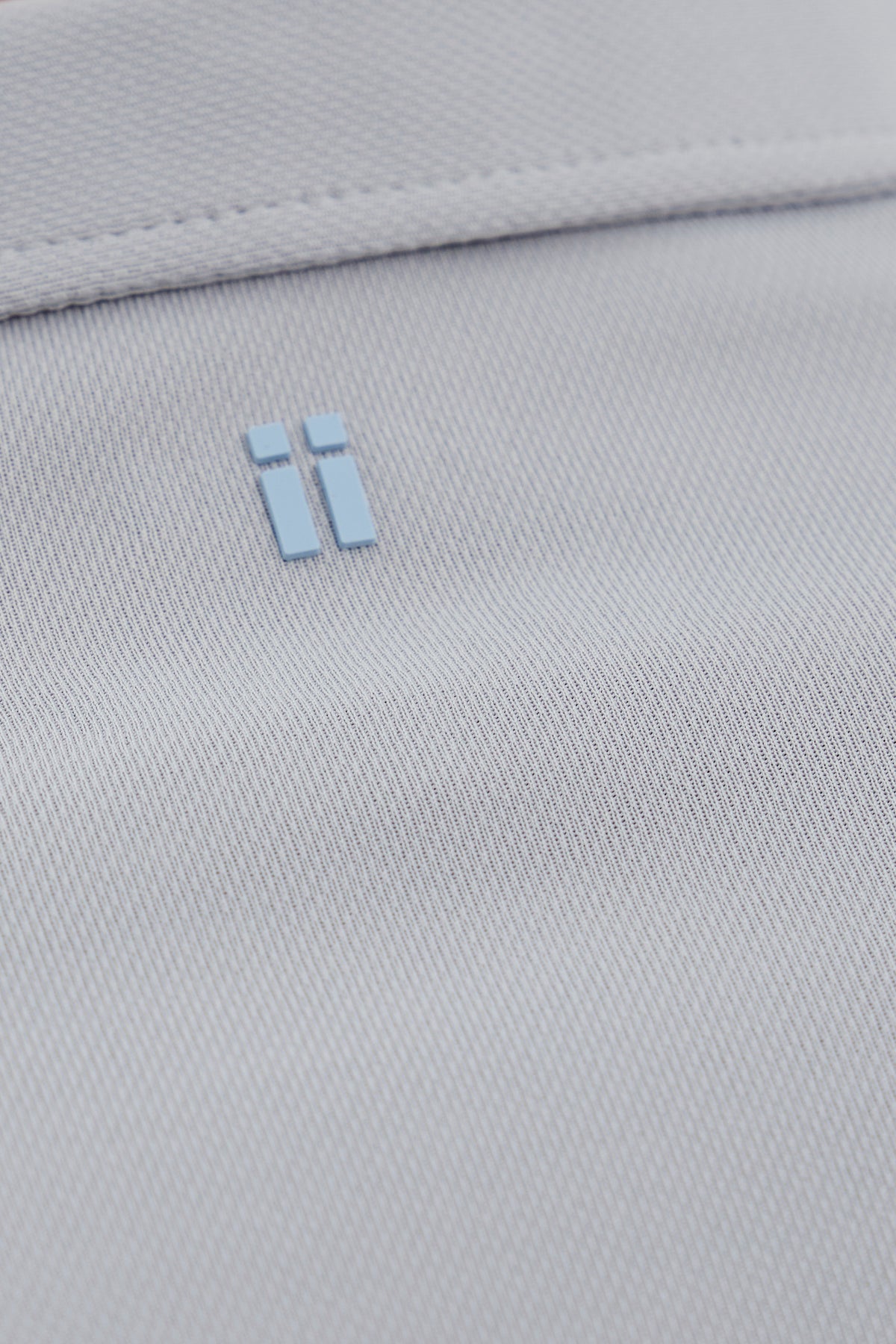 Polo manga larga gris bruma