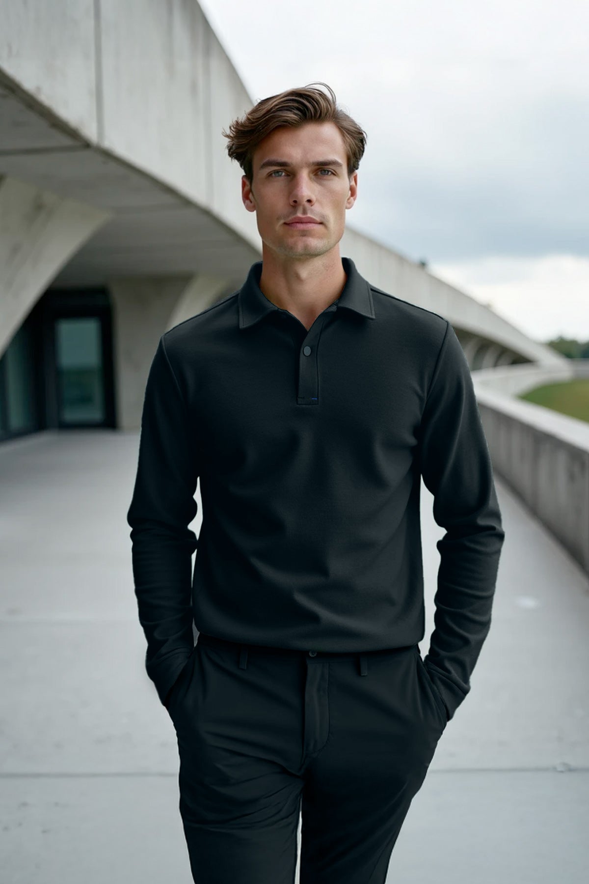 Polos para Hombre sin arrugas Sepiia