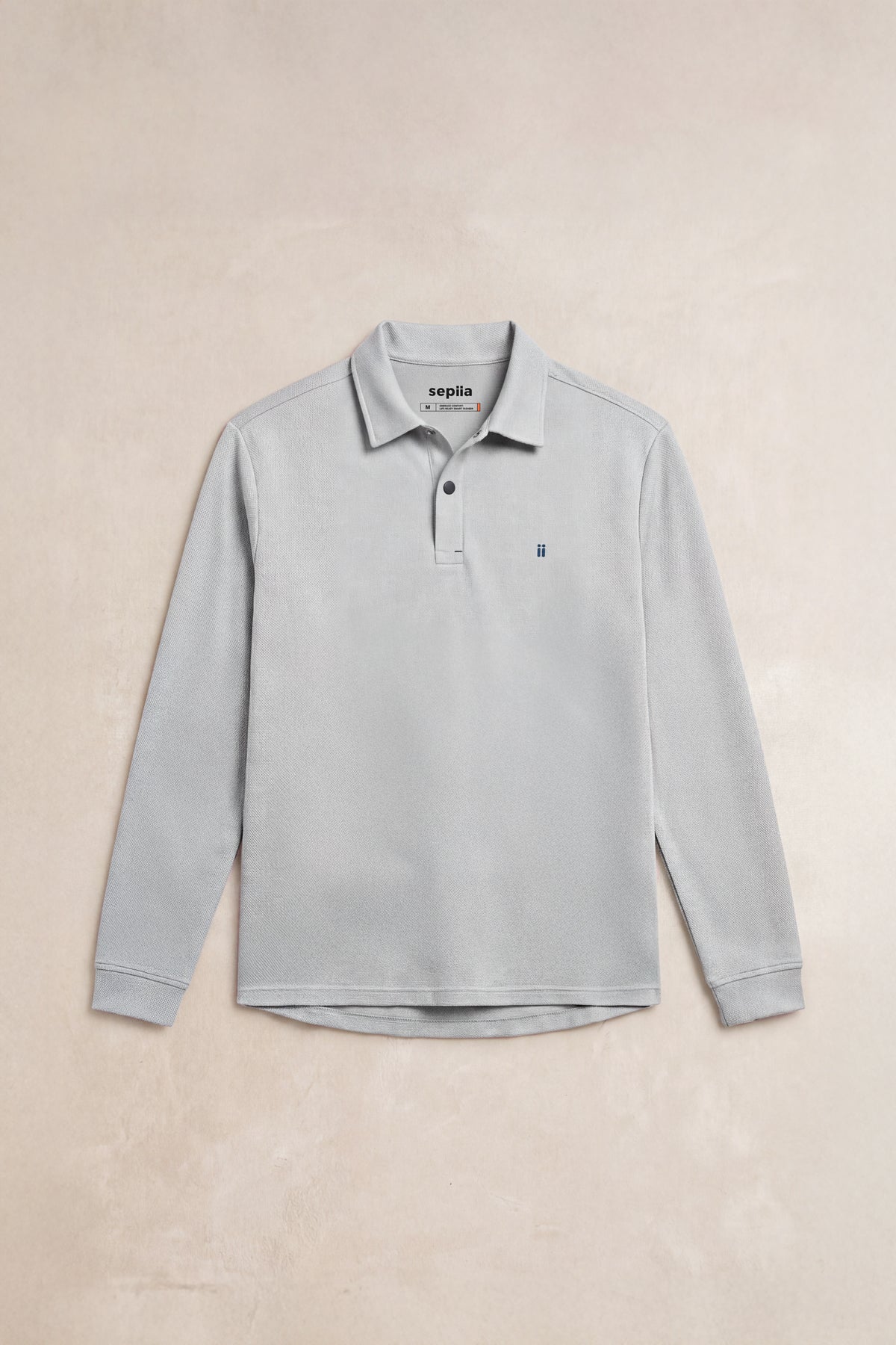 polo manga larga verde warm plano
