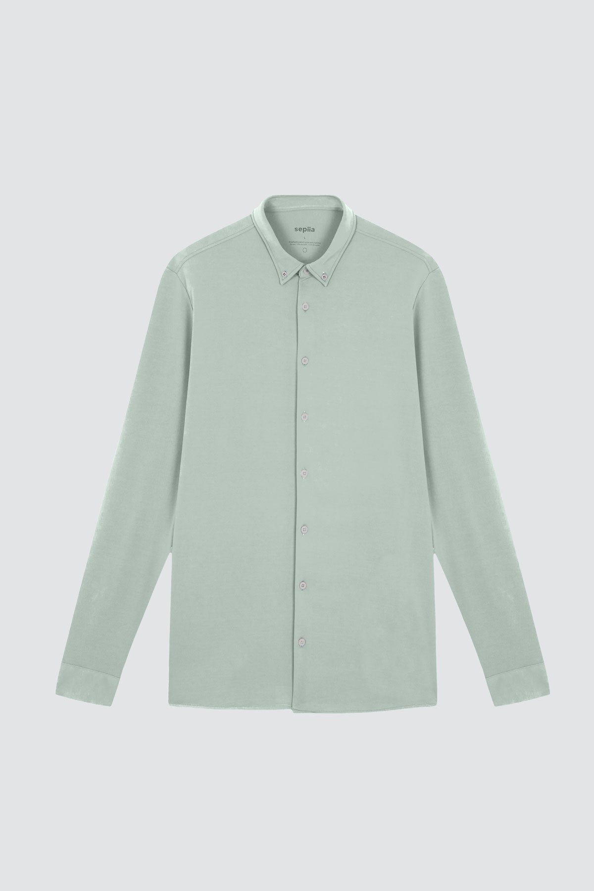 camisa verde hombre regular plano 