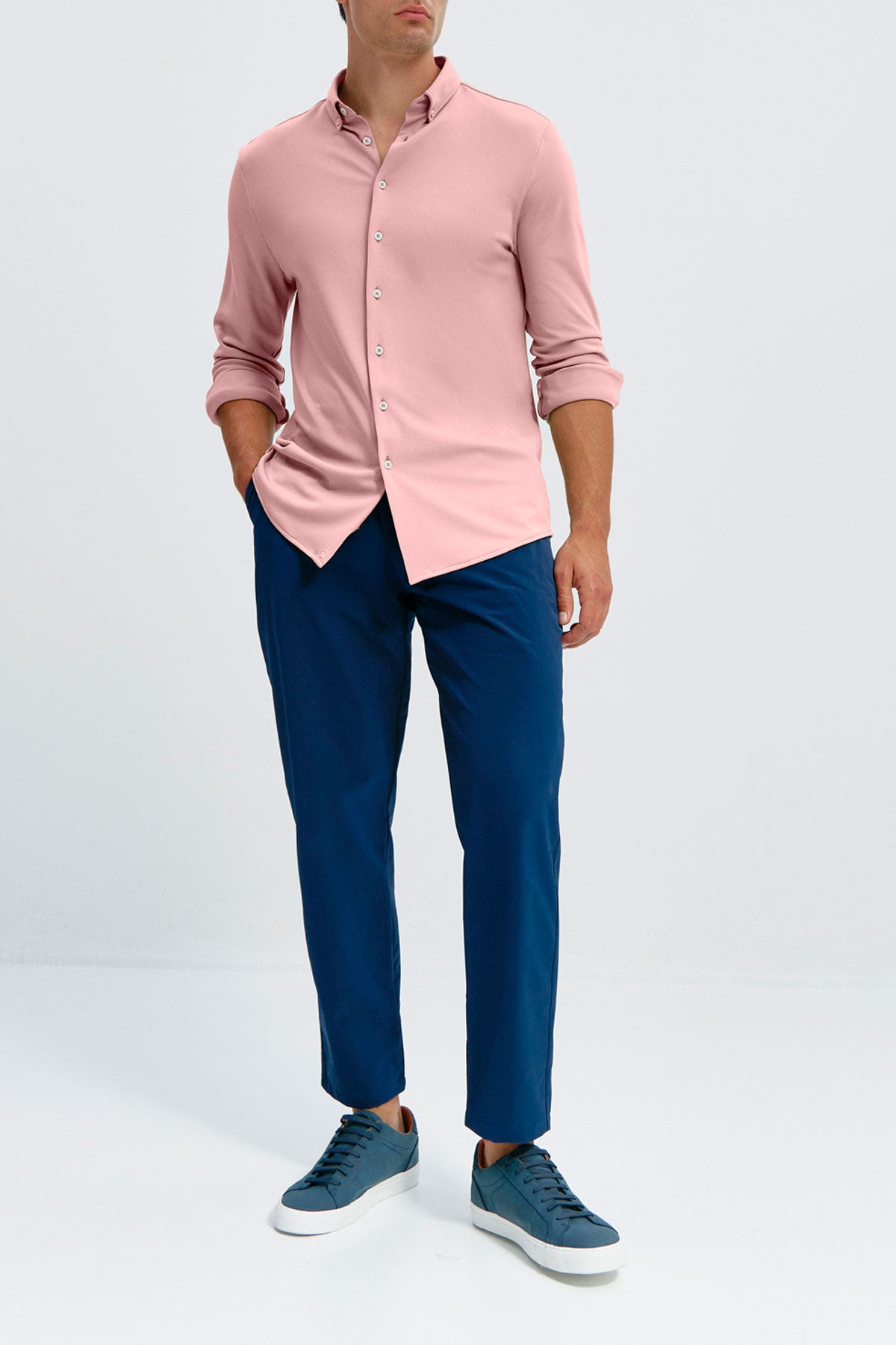 Camisa de hombre rosa salinas