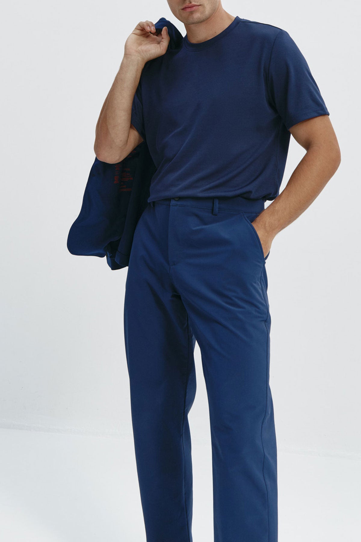 Camiseta azul marino reciclada