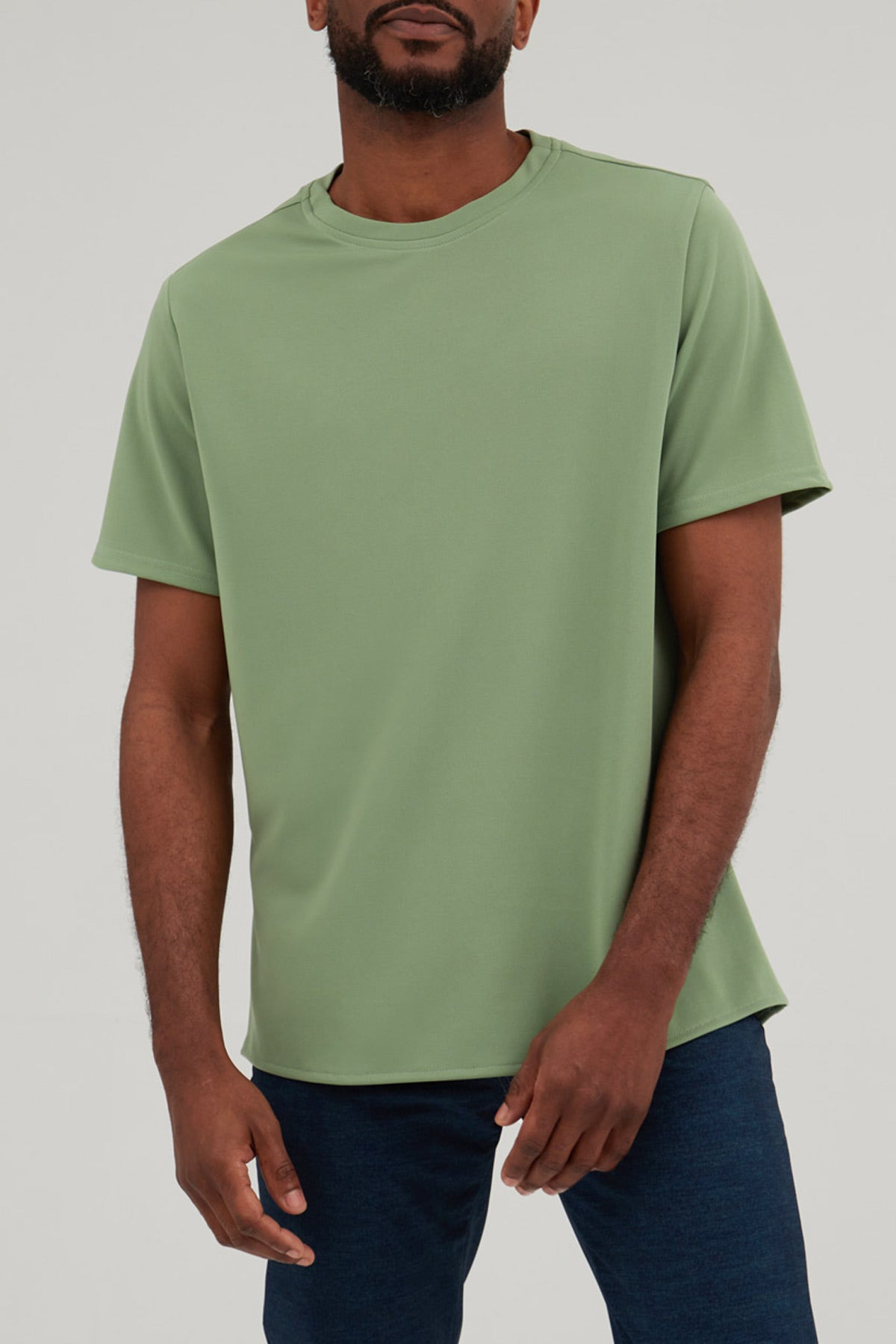 Camiseta hombre verde safari