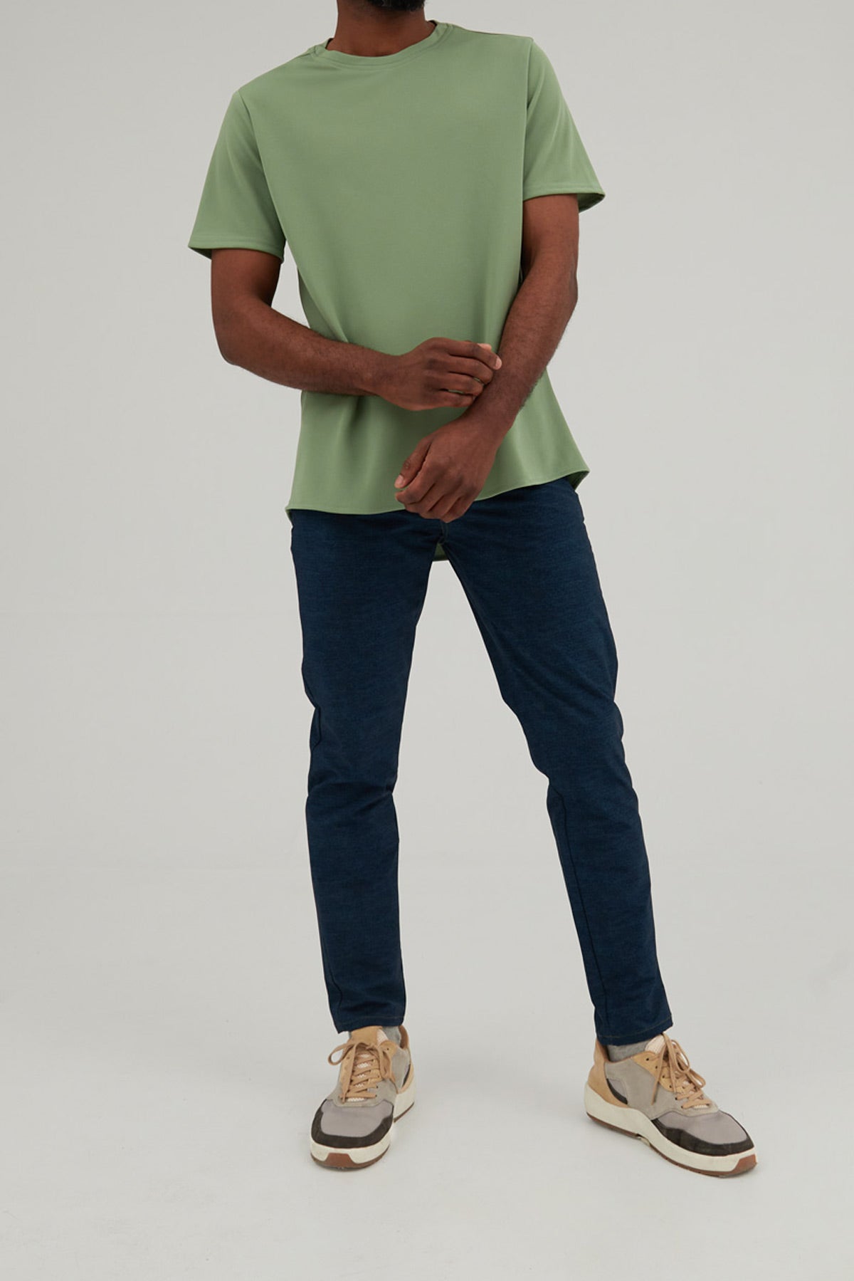 Camiseta hombre verde safari