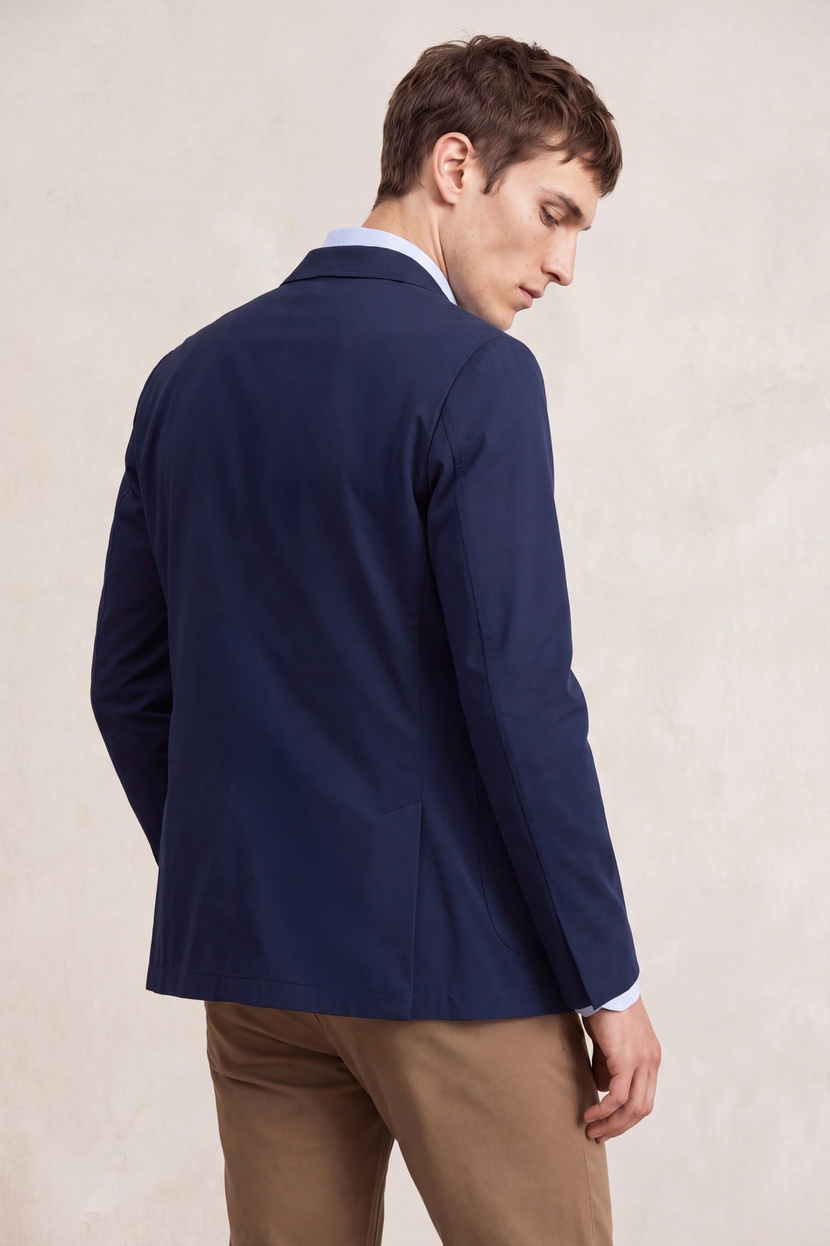 Americana hombre azul marino Nova