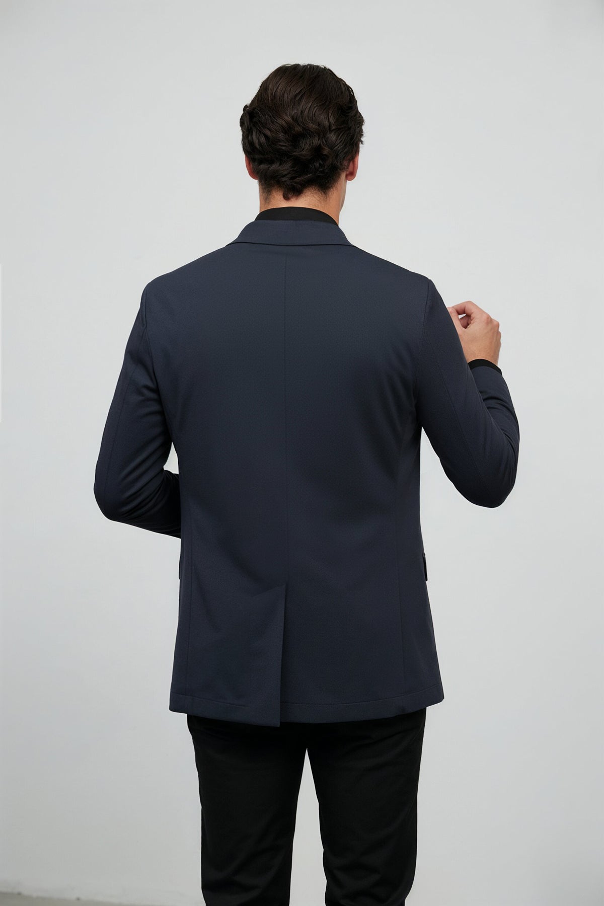 americana azul marino warm ranger espalda