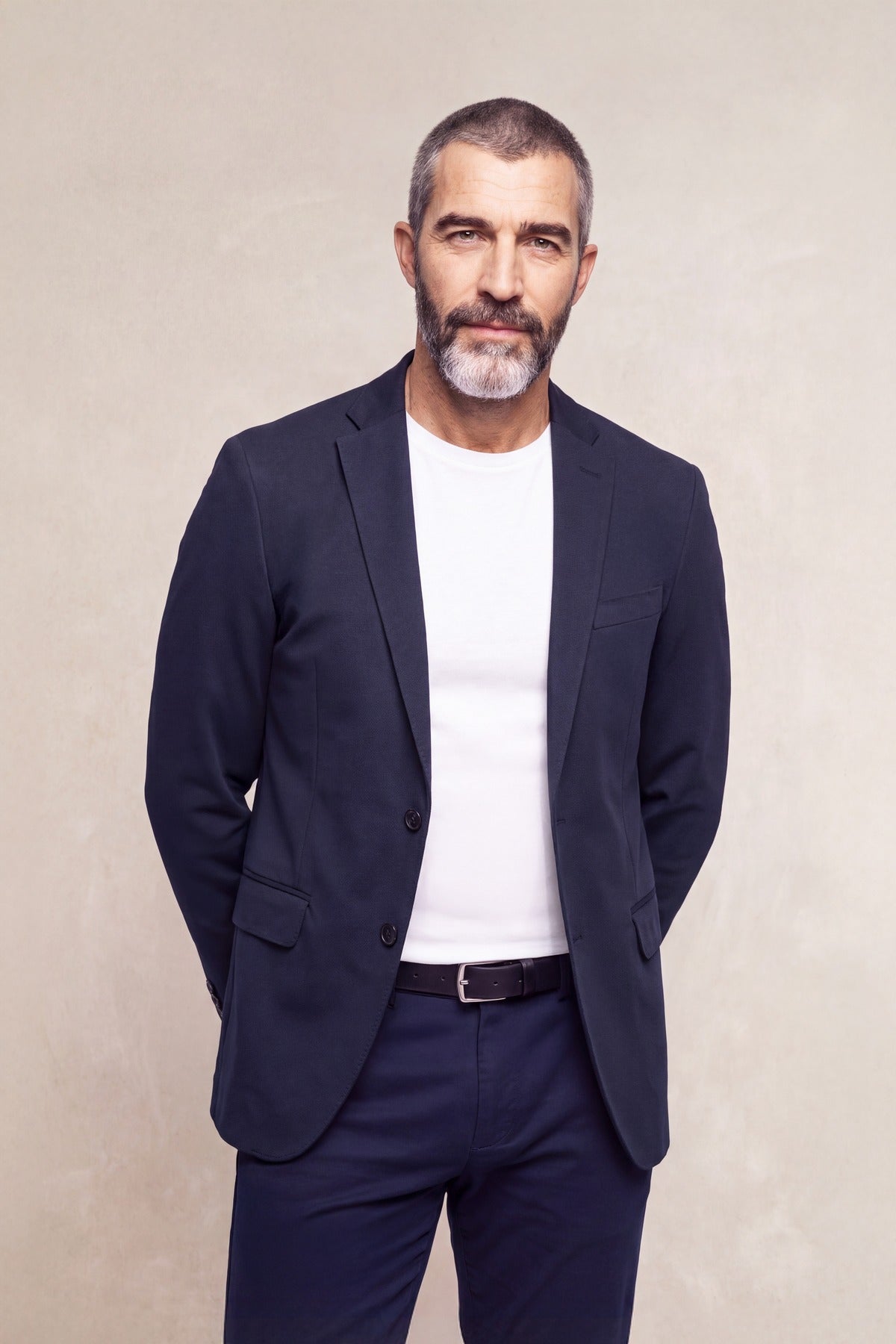 Americana hombre azul marino Ranger