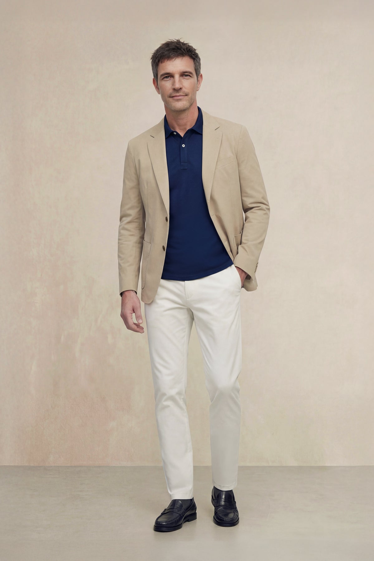 Nova men's formal beige blazer