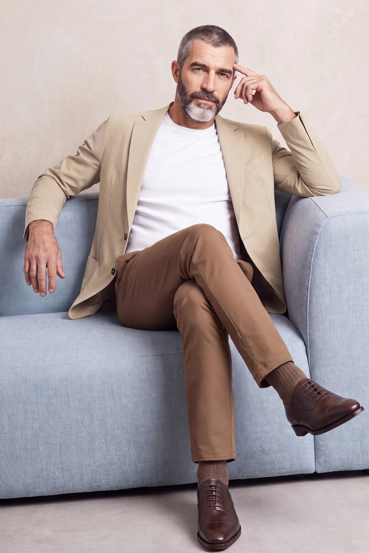 Men's beige Nova blazer