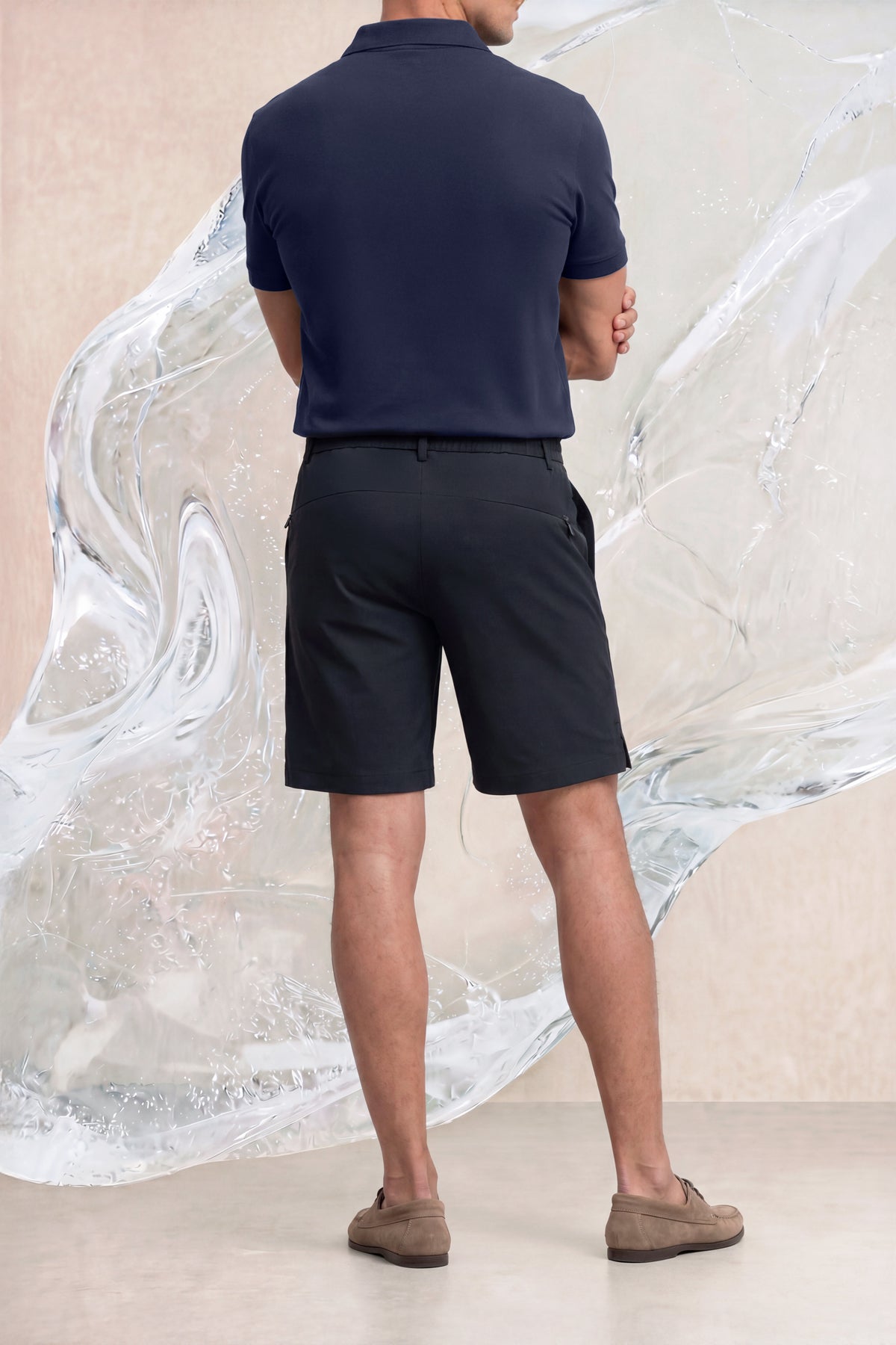 Bermuda hombre azul marino ICE