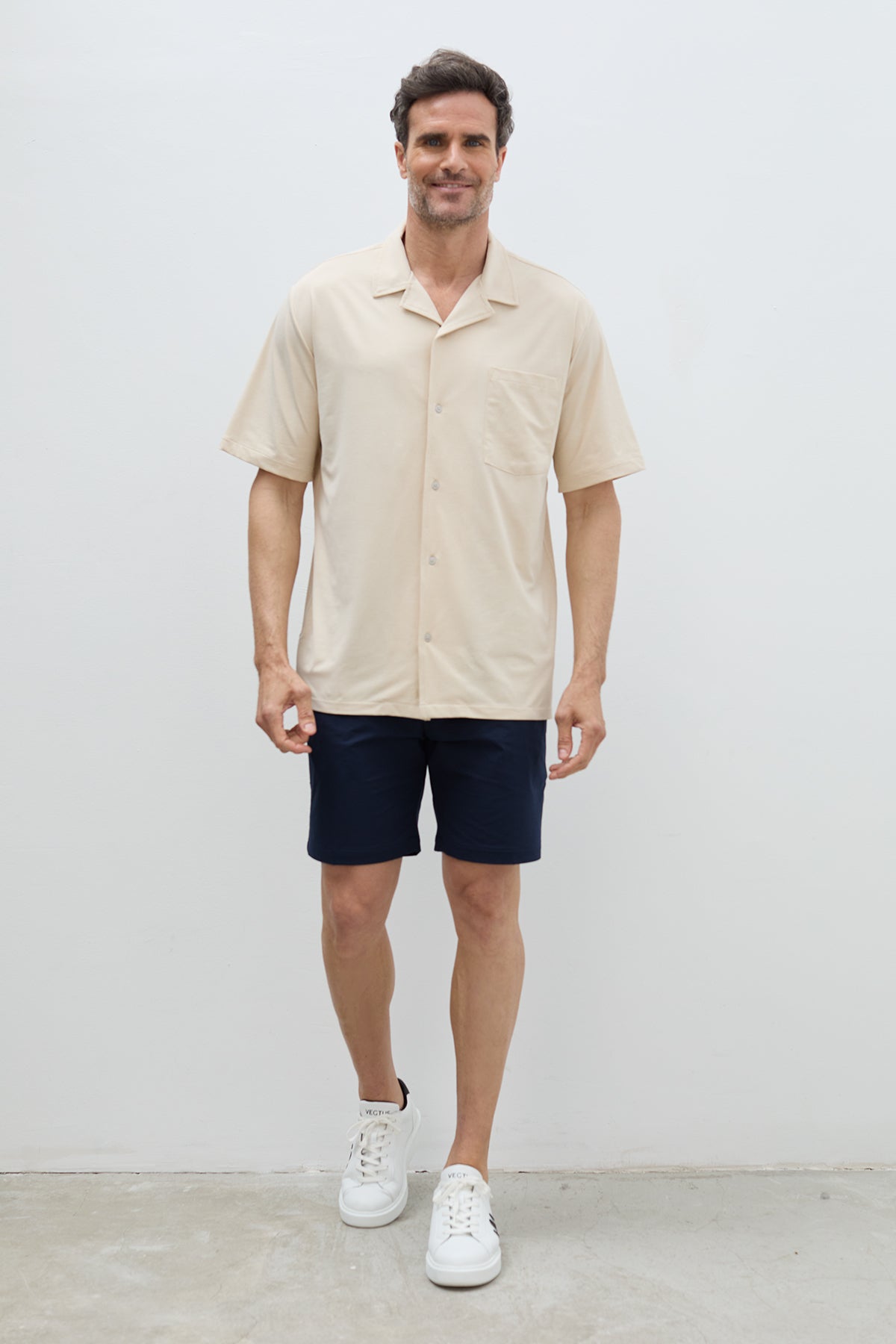 Short Camisa Manga Corta Con Bermuda Conjunto Casual Verano Hombre