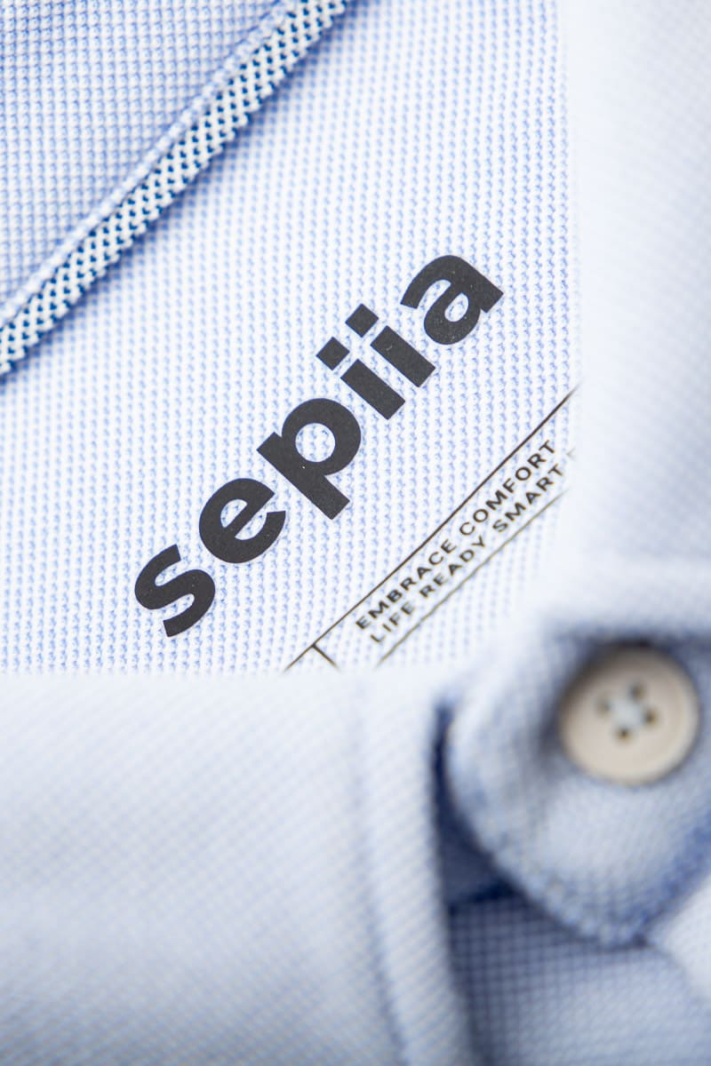 Camisa casual cuello kent hombre celeste Warm