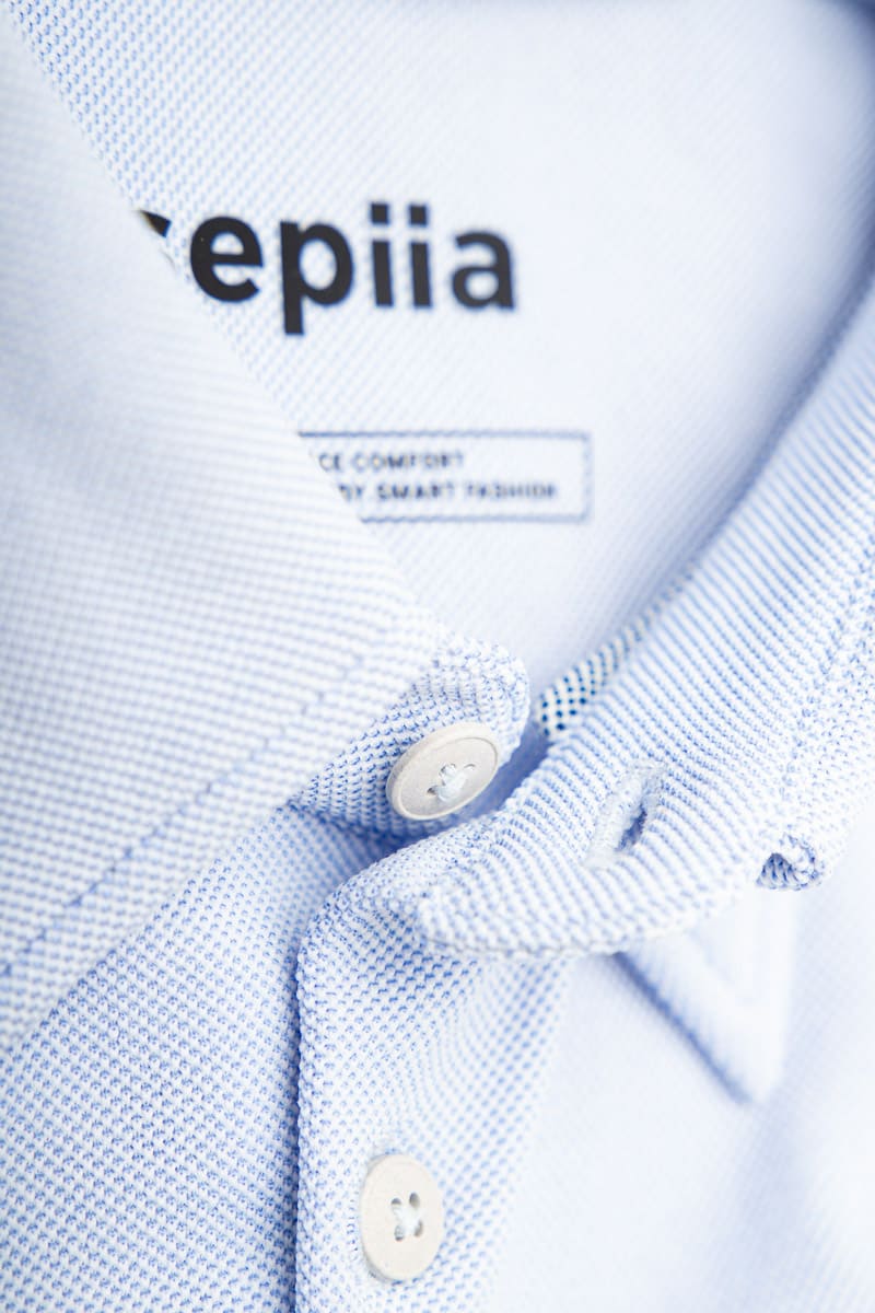 Camisa casual cuello kent hombre celeste Warm