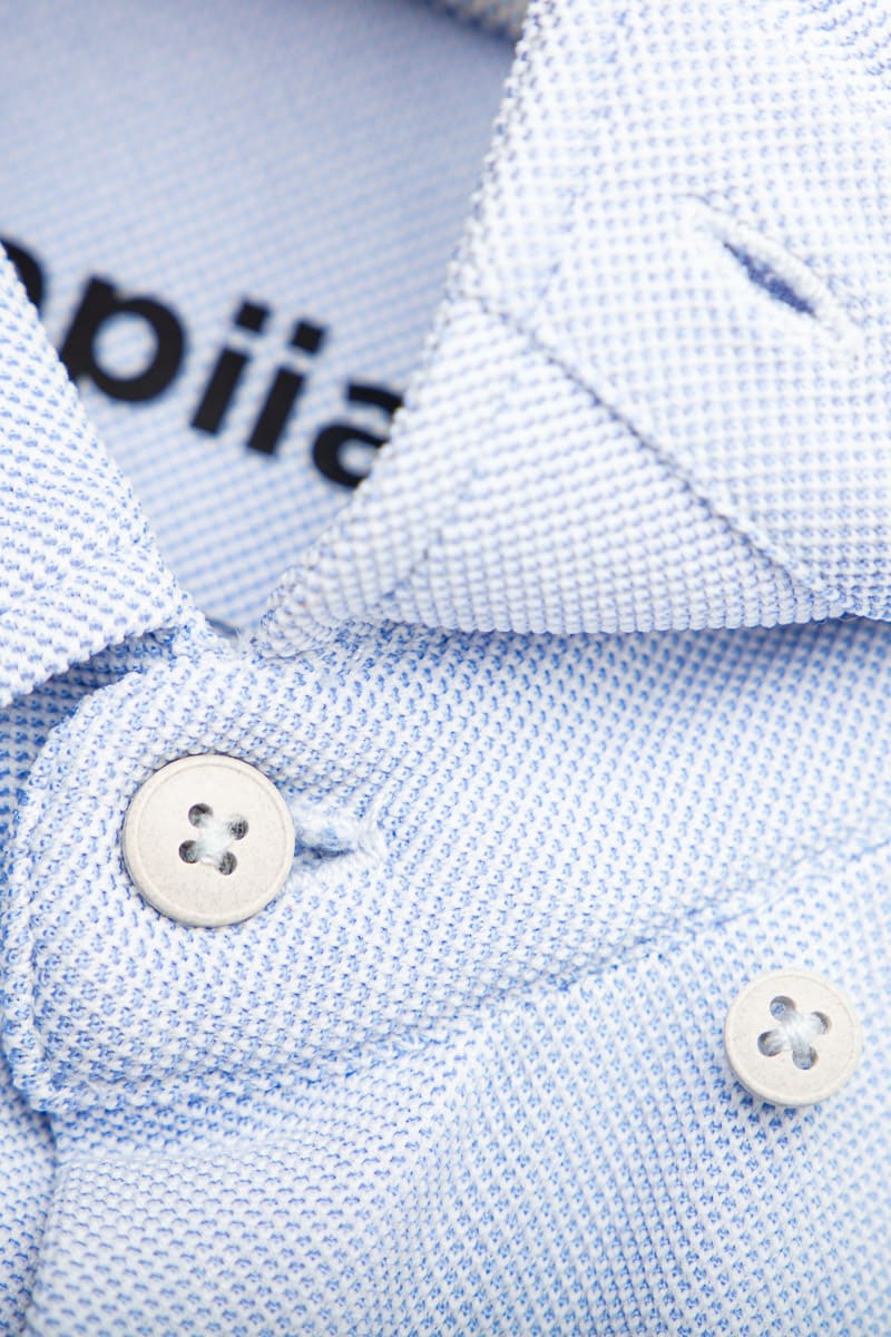 Camisa casual cuello kent hombre celeste Warm