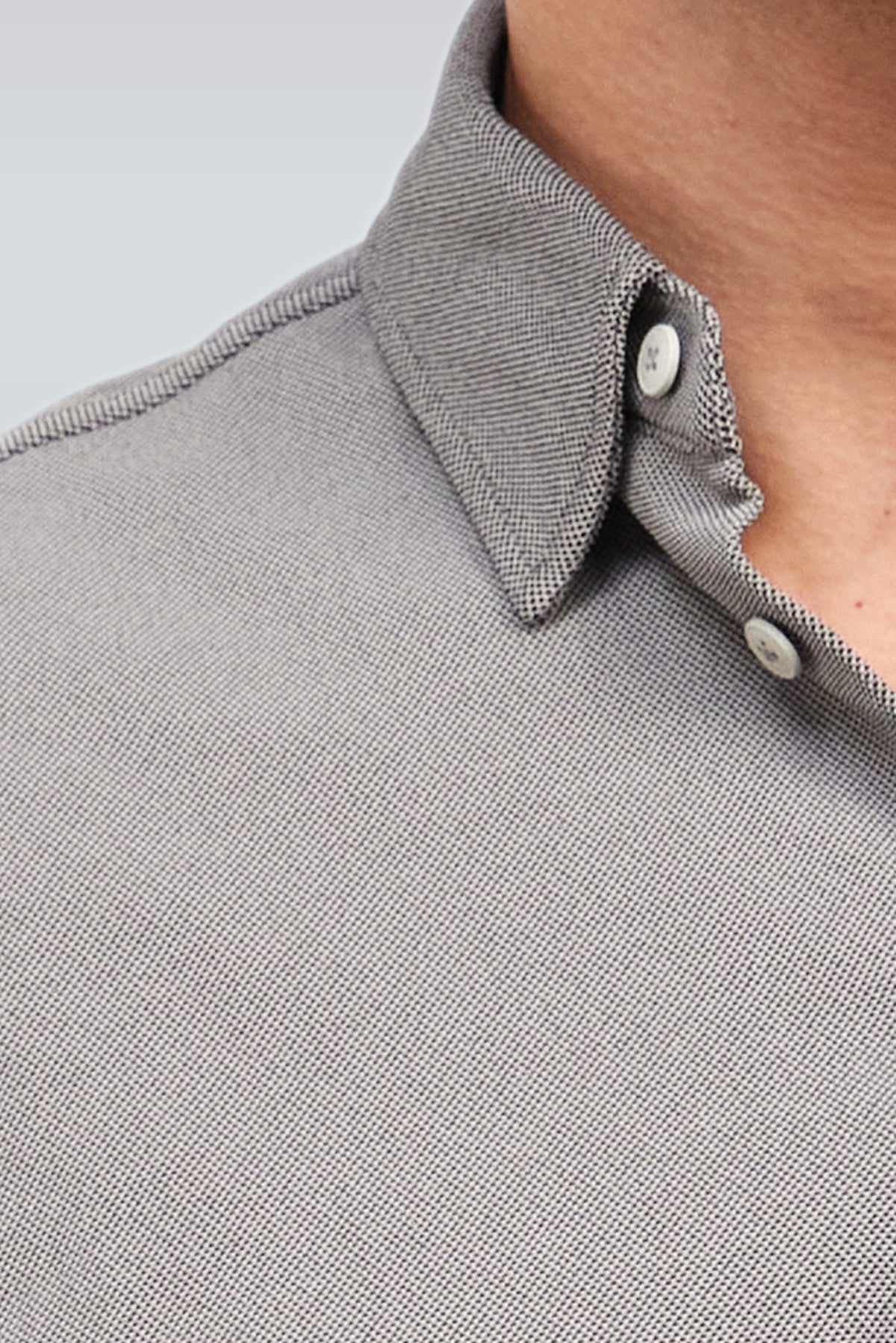 Men's casual gray kentucky collar shirt Warm+
