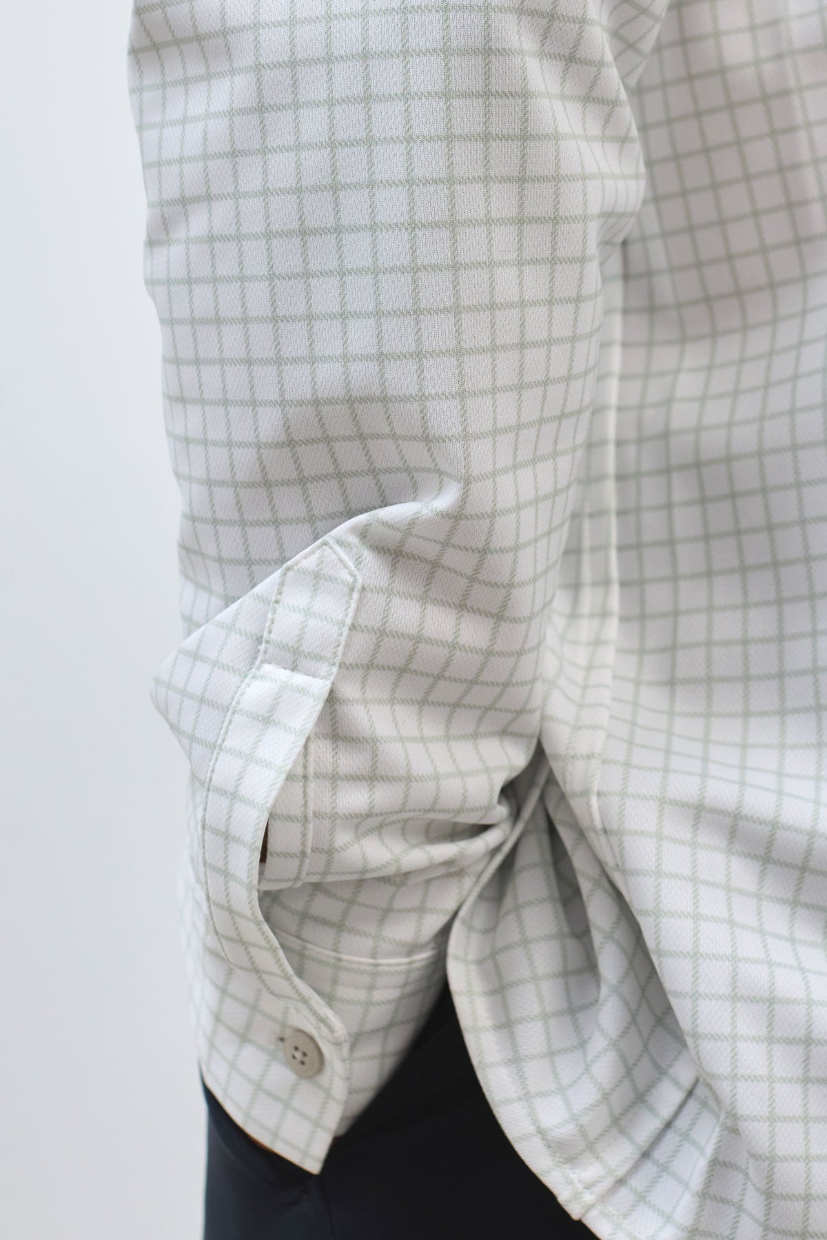 Camisa casual hombre estampado cuadros verde milky regular