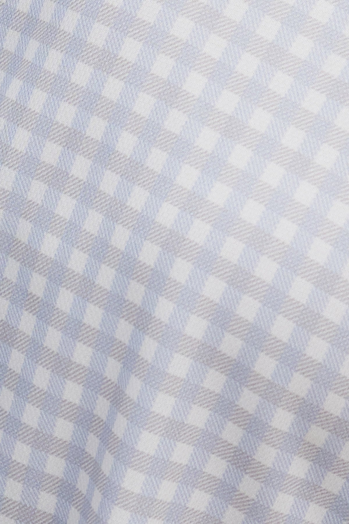 Camisa de vestir cuello cutaway hombre estampado cuadro celeste regular