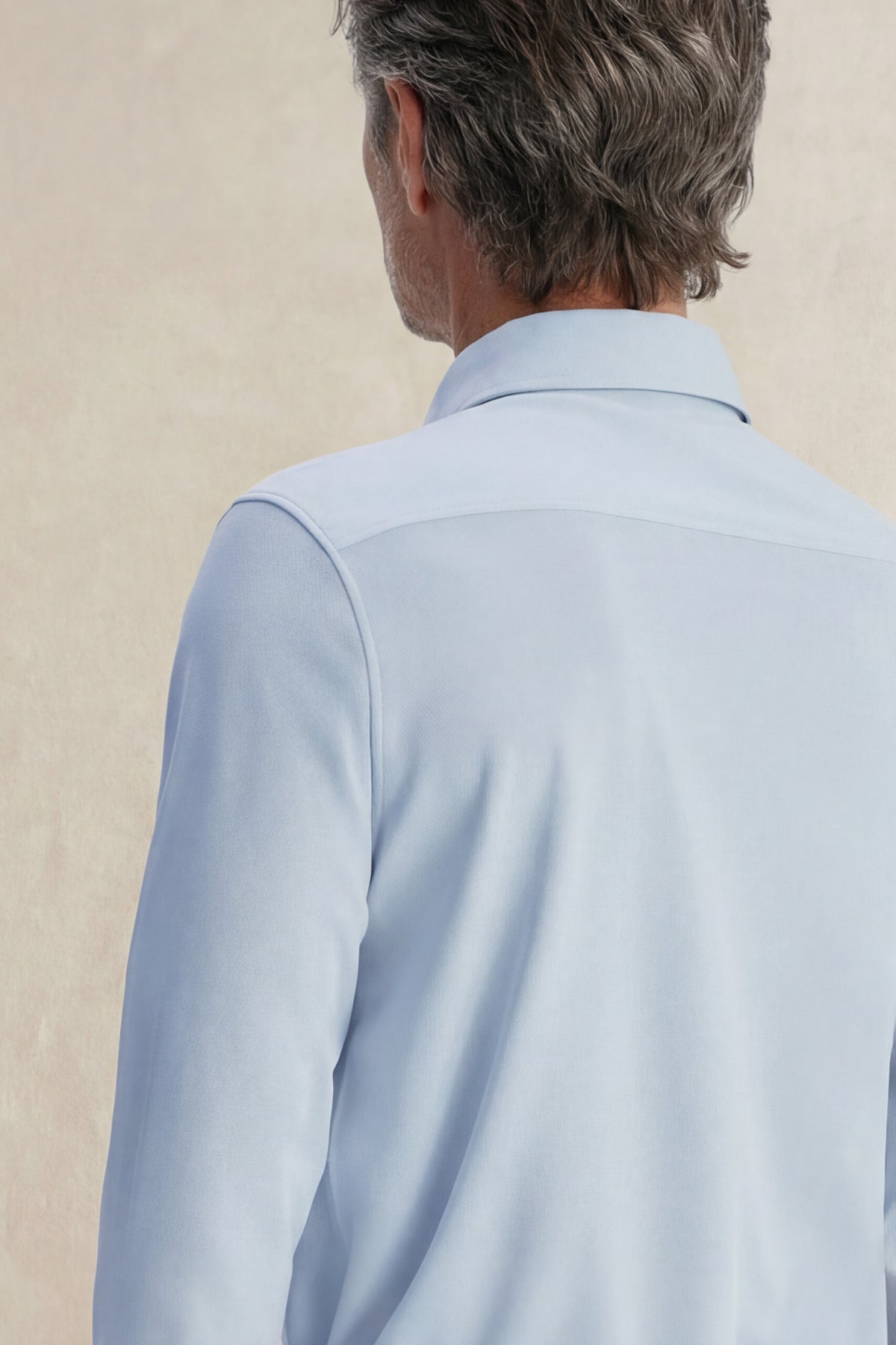 Men's regular formal light blue shirt