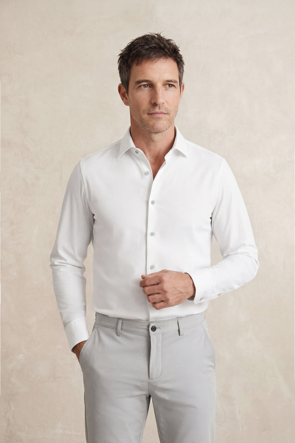 Camisa Social Branca Masculina Regular