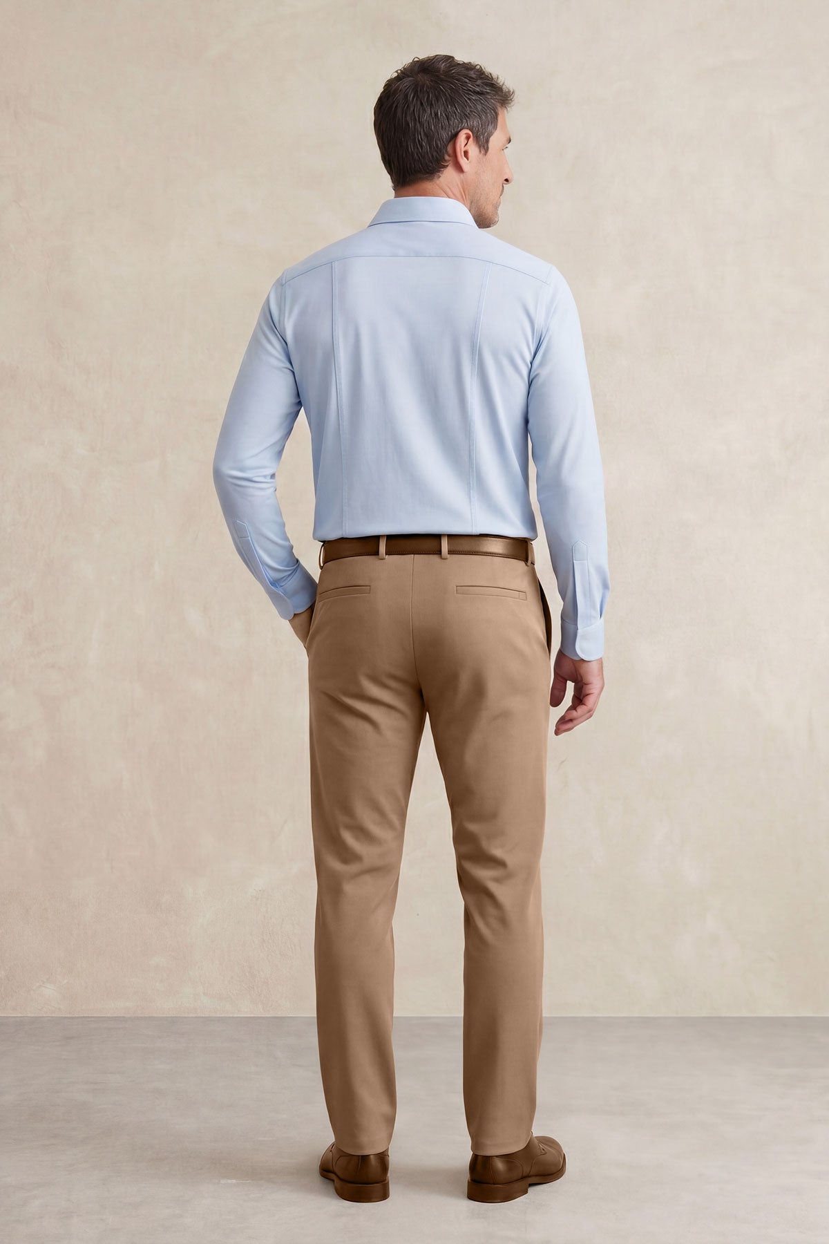 Camisa de vestir hombre celeste slim