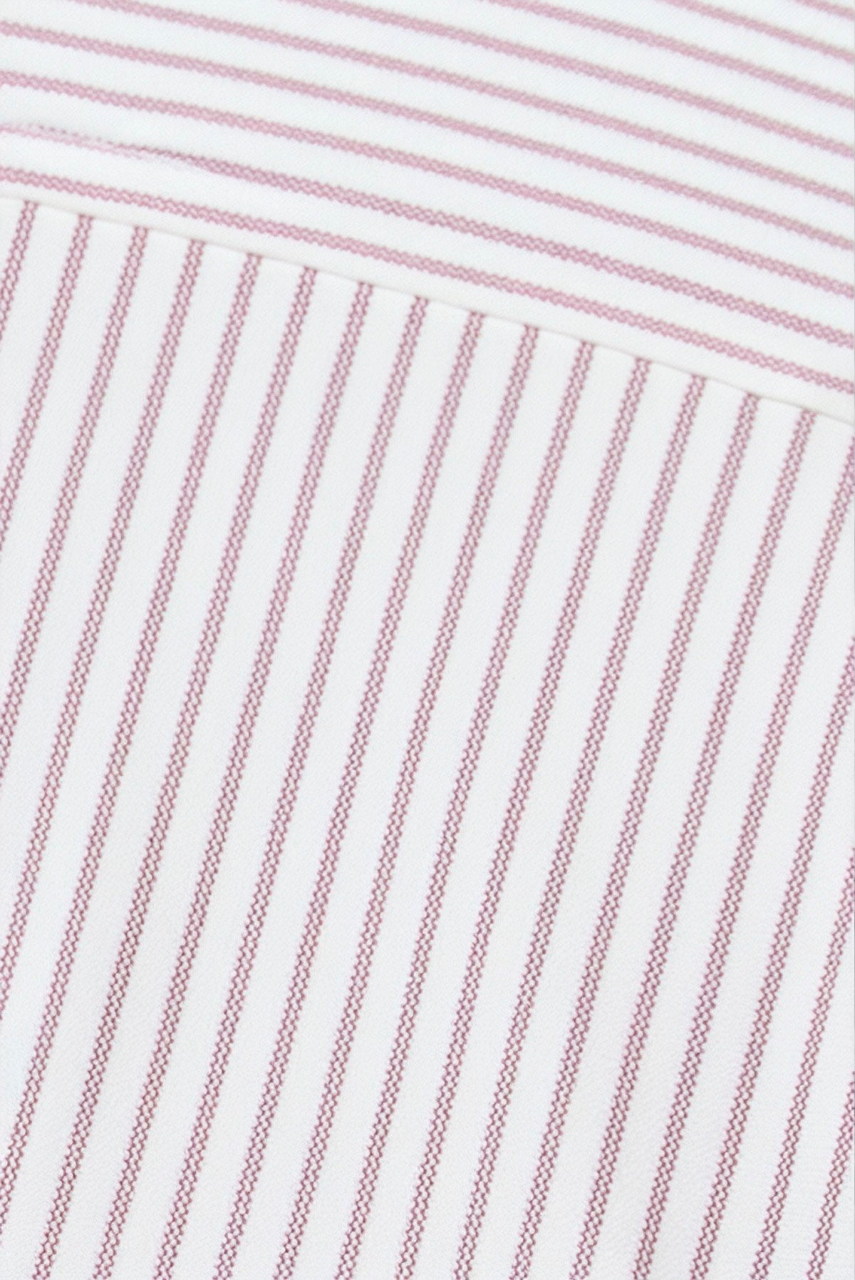 camisa de vestir rayas granate regular luxe detalle 