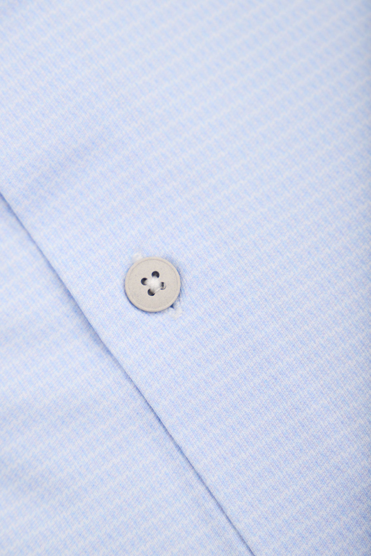 Men's dress shirt with a regular light blue mosaic print