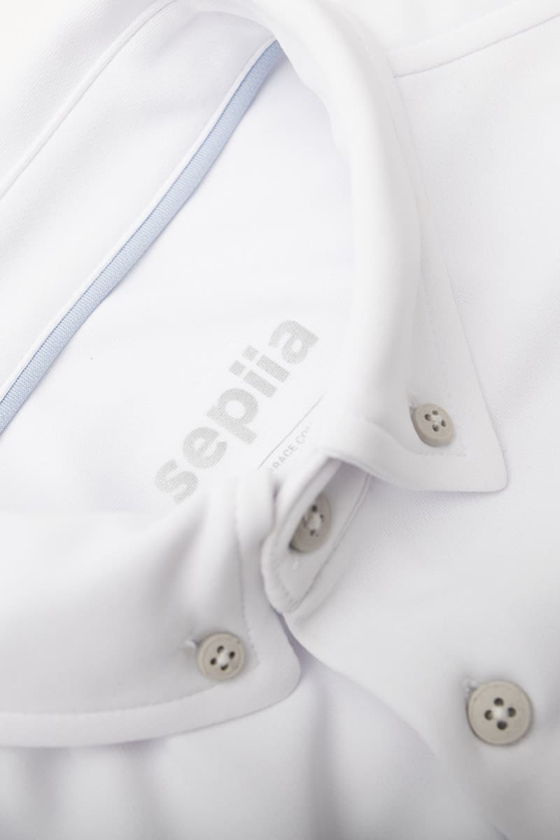 Camisa blanca casual regular hombre