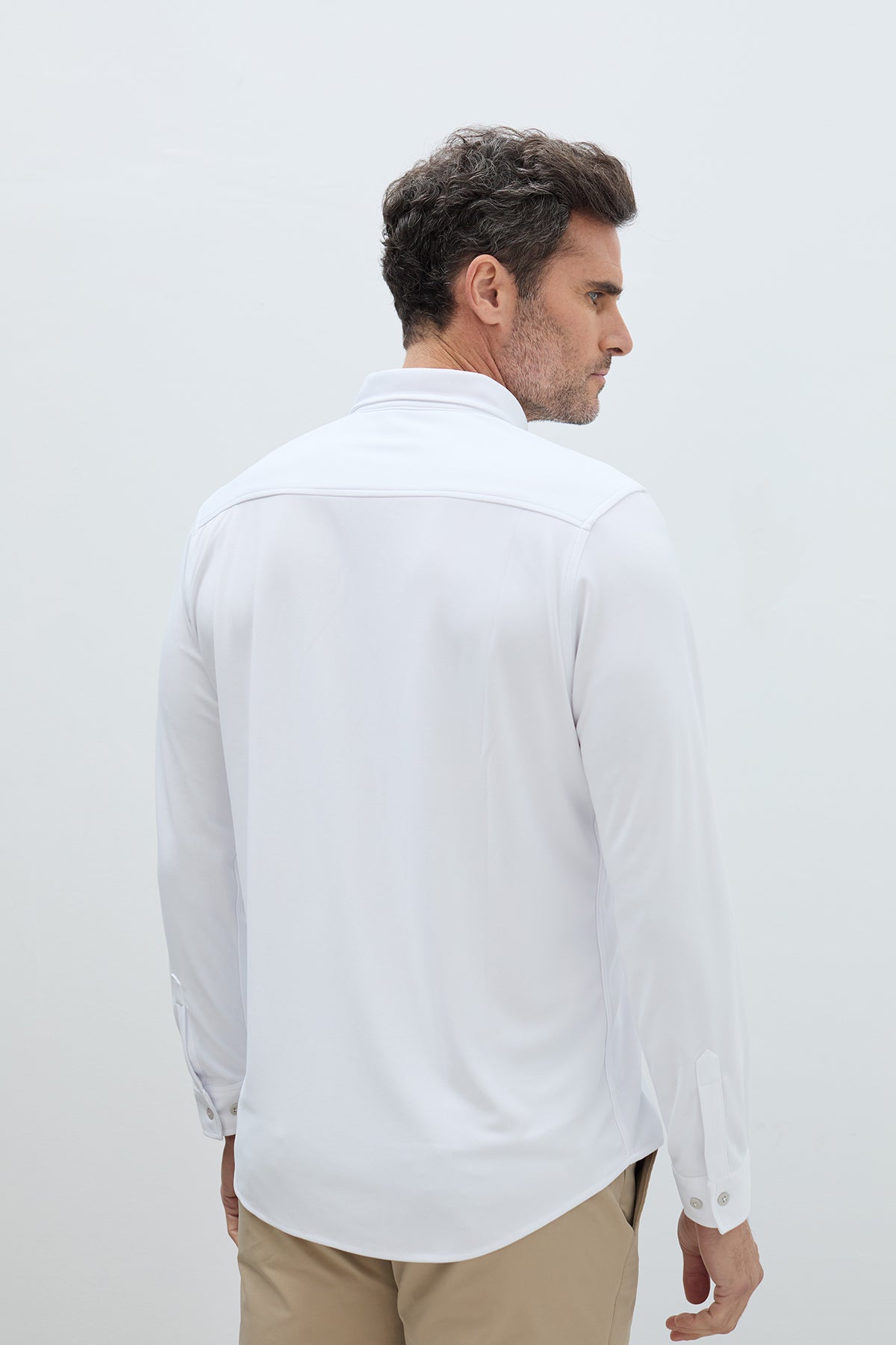 camisa ice blanca hombre regular espaldas 