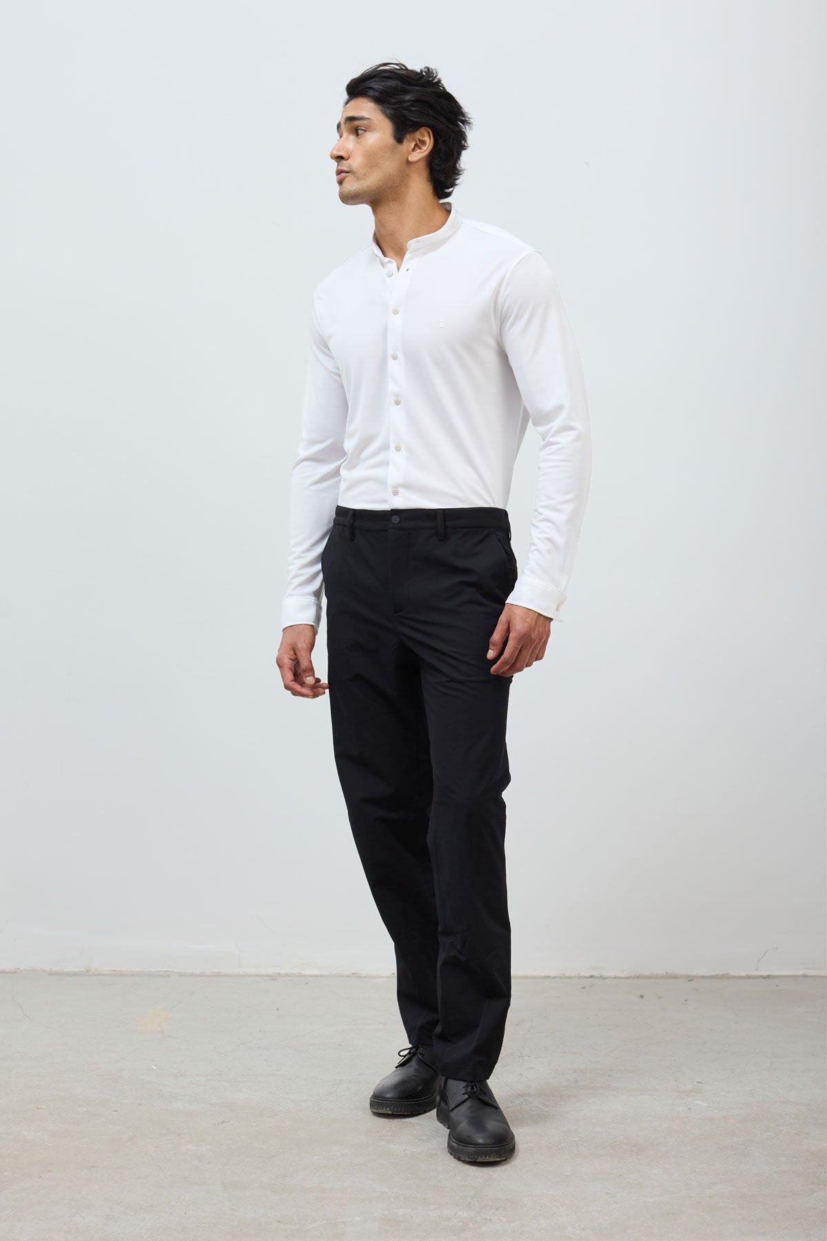 Camisa mao masculina branca regular