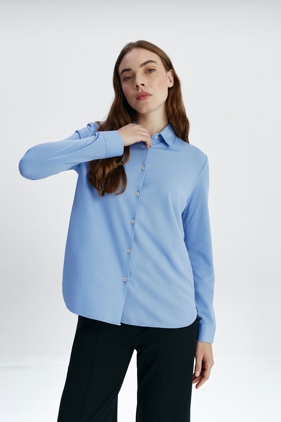 Women Blue Cabo Oversized Shirt