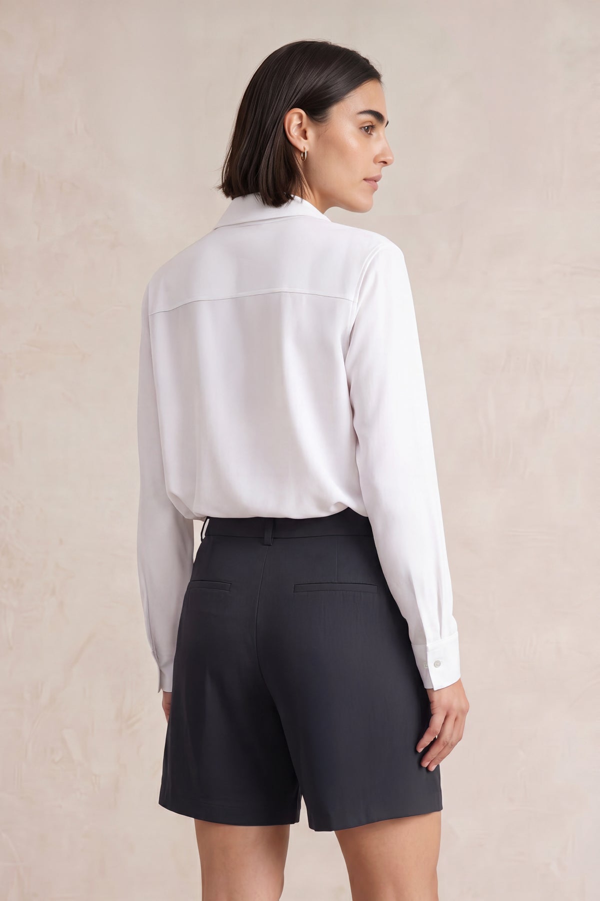 Camisa oversized mujer blanca