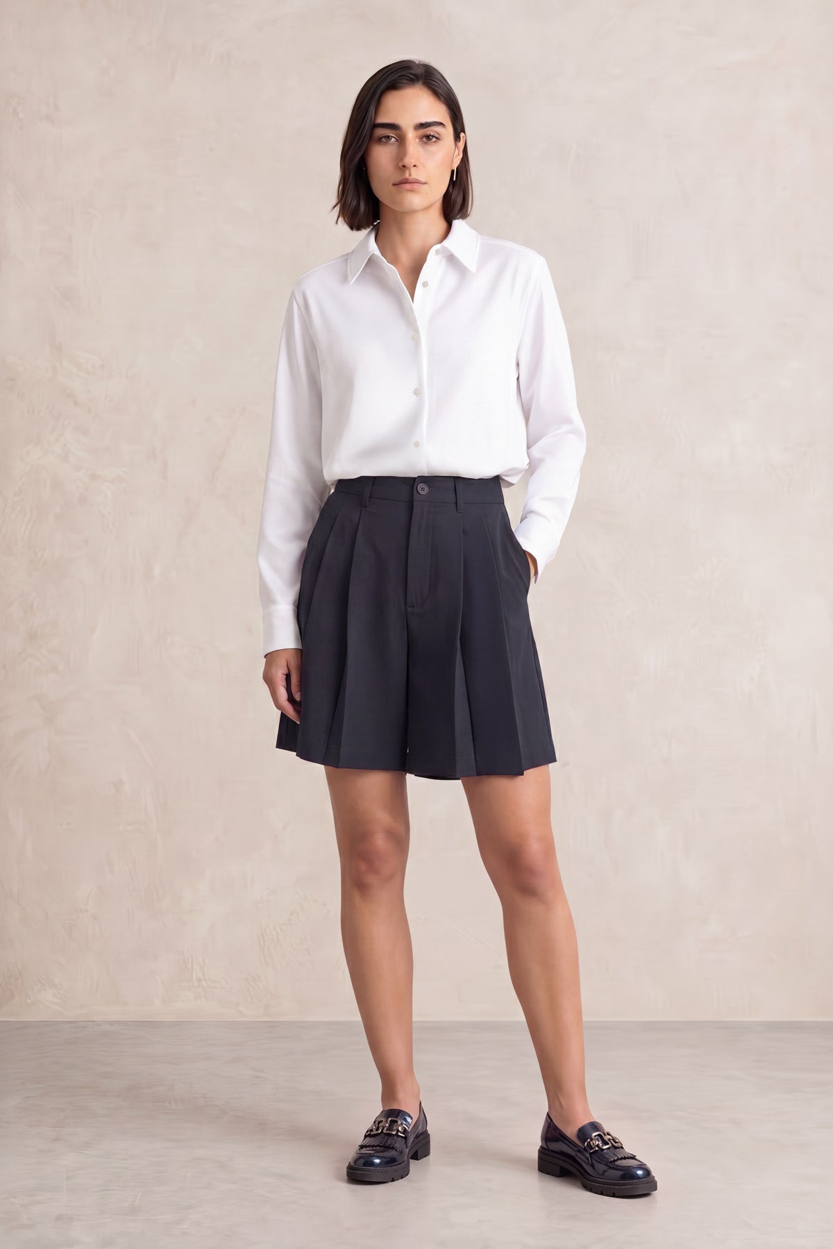 Camisa oversized mujer blanca