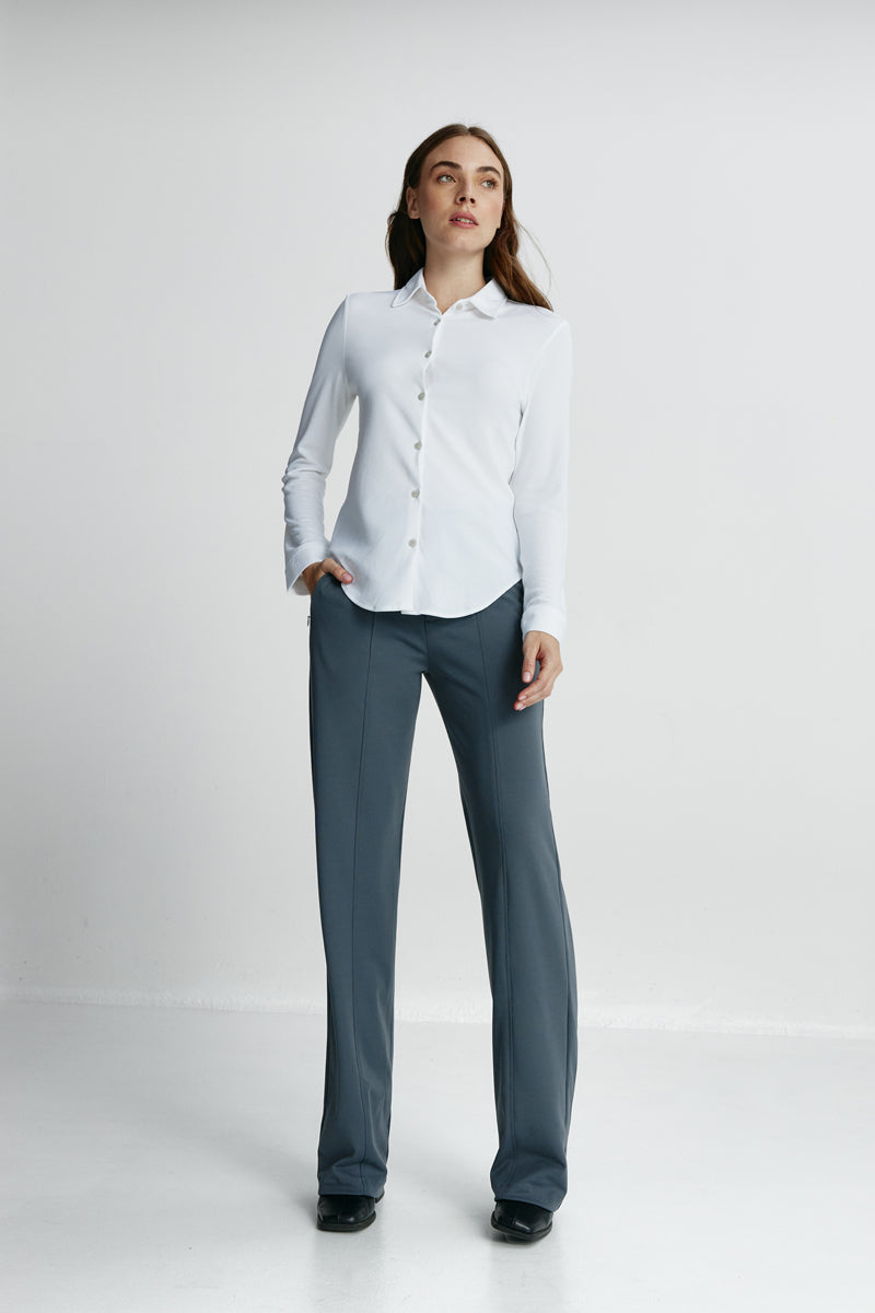 White Woman Slim shirt