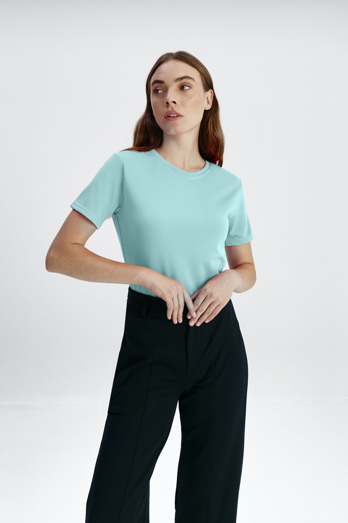 Basic aquamarine T-shirt