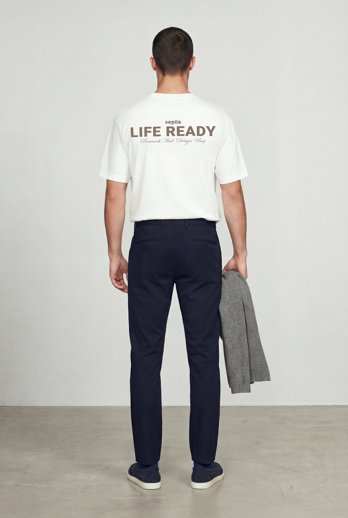 Camiseta hombre blanca ESTAMPADA