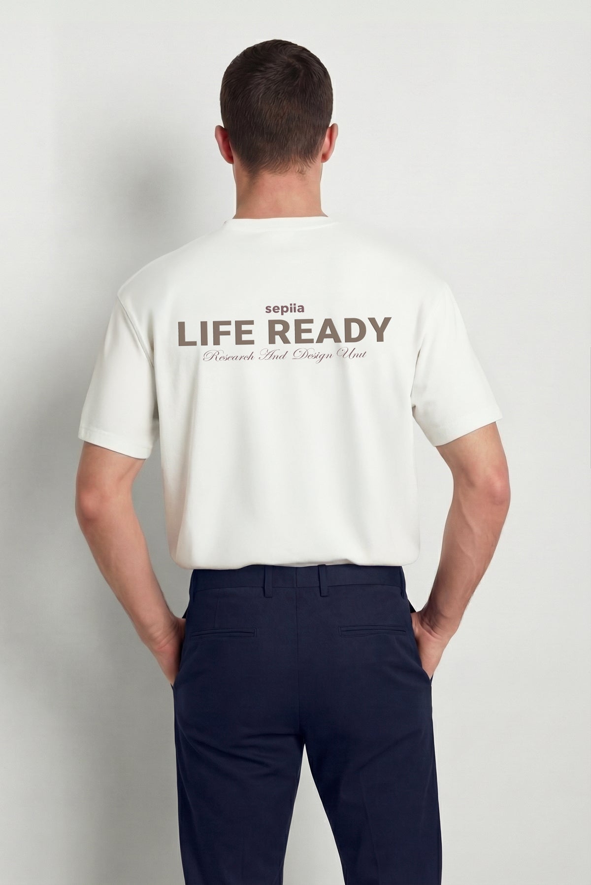 Camiseta hombre blanca ESTAMPADA