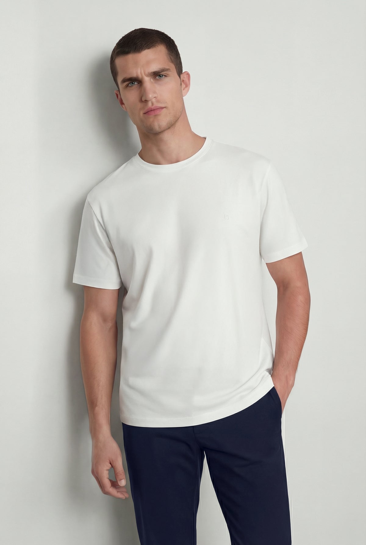 Camiseta hombre blanca ESTAMPADA