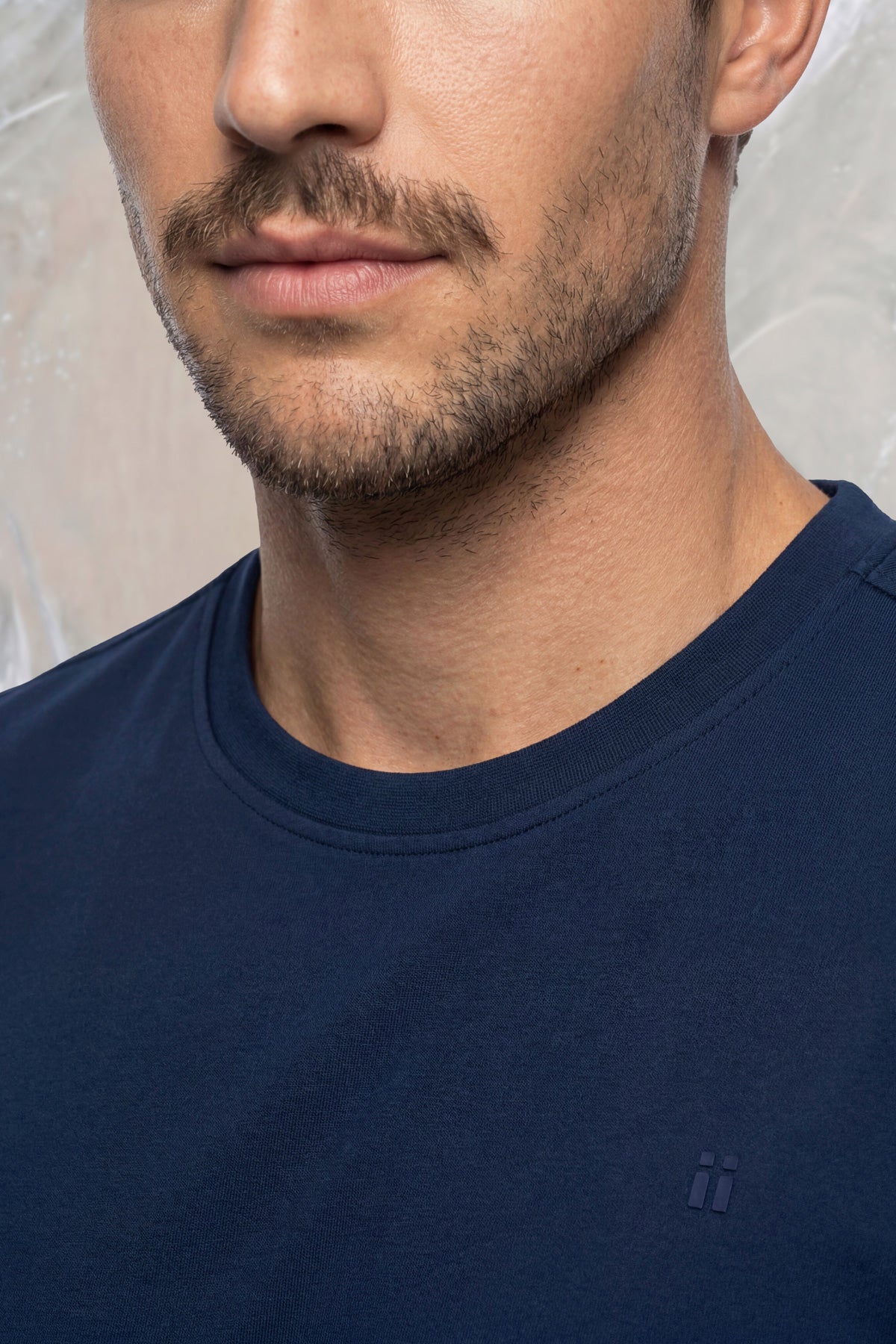 Camiseta hombre azul marino Ice