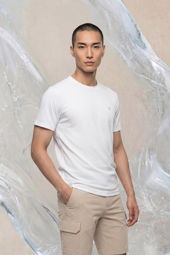 Camiseta hombre blanco Ice