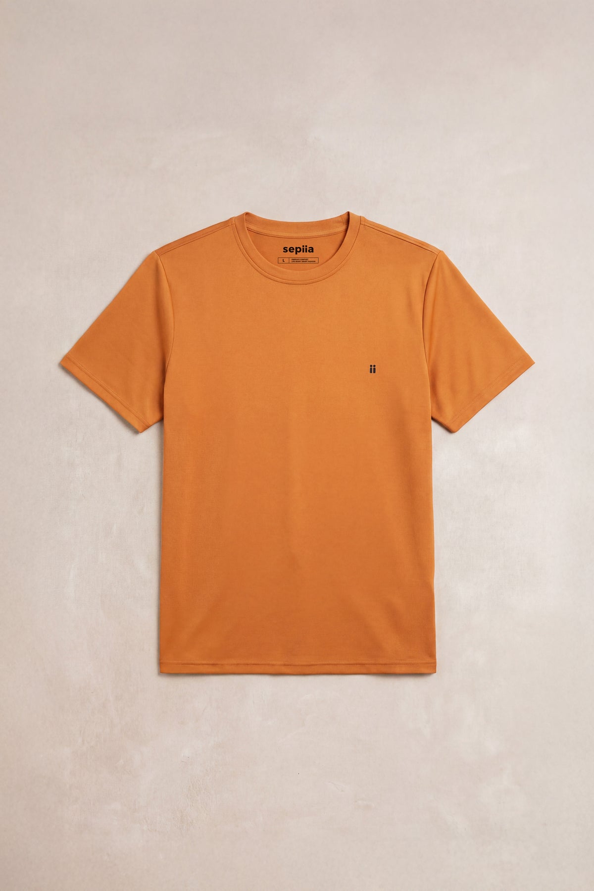 Camiseta hombre cuello redondo marron Soft