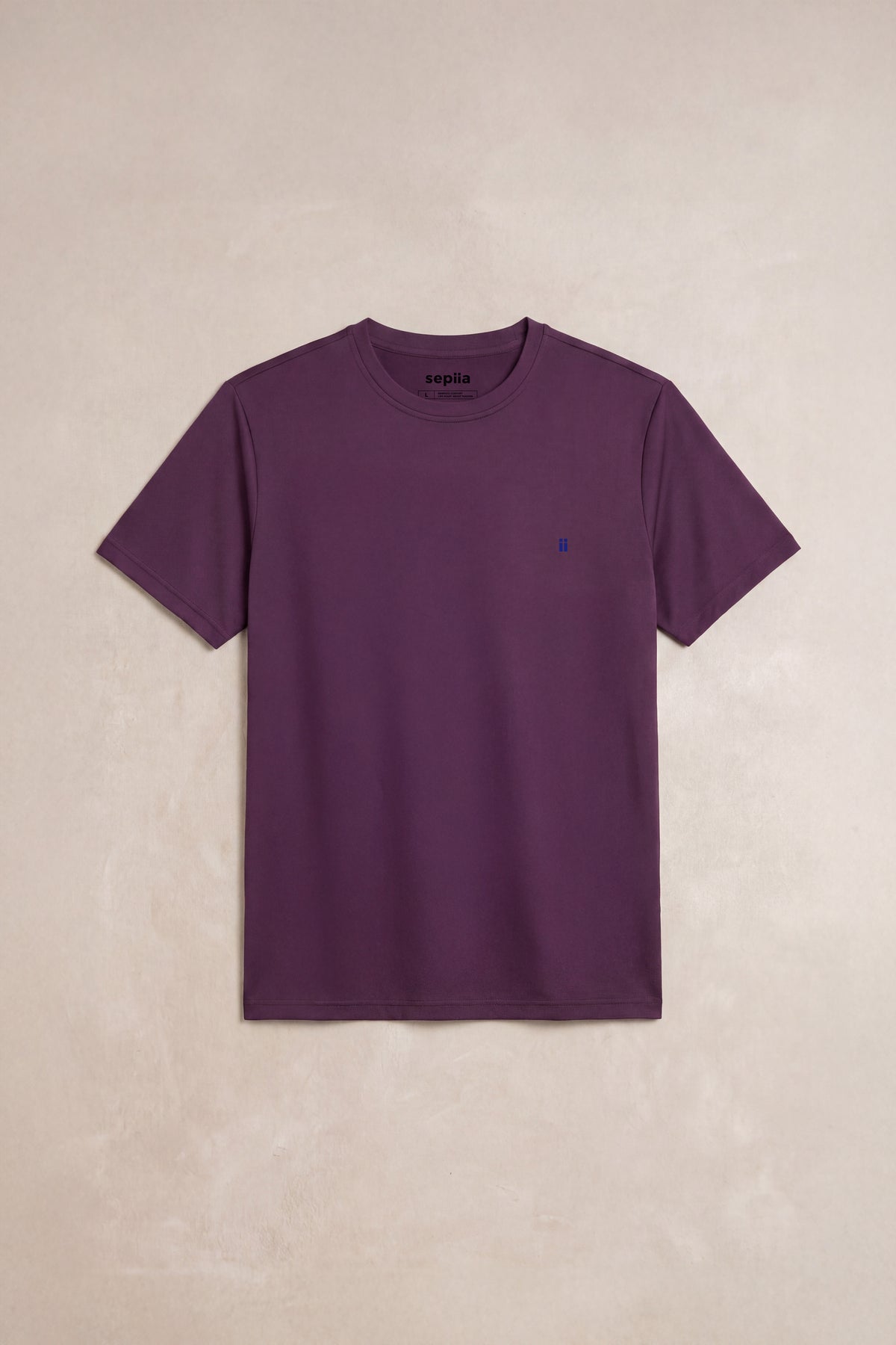 Camiseta hombre cuello redondo morado Soft