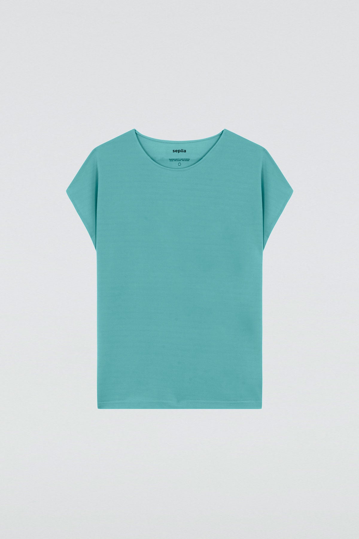 Women's kimono T-shirt chlorophyll green