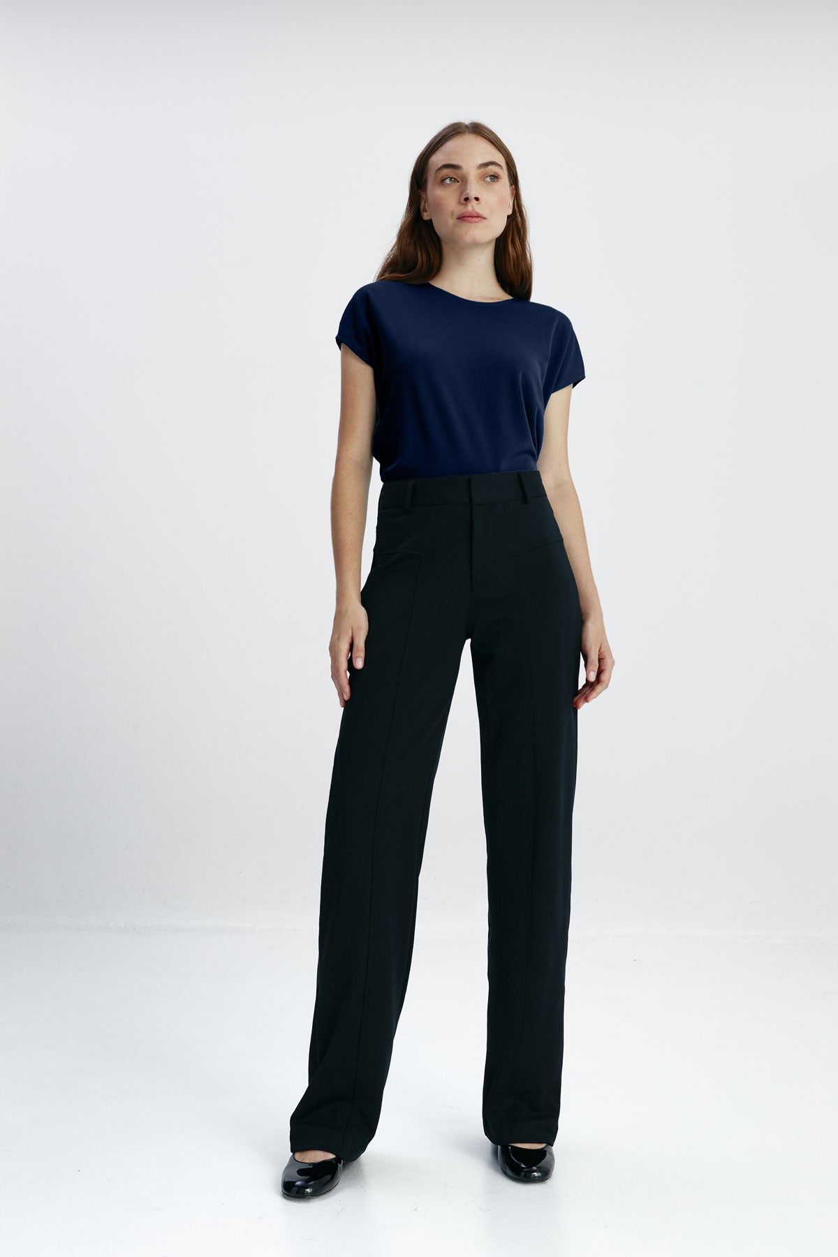 Camisa Azul Blusas Que Combinen Con Pantalon Negro Blusa Azul Y