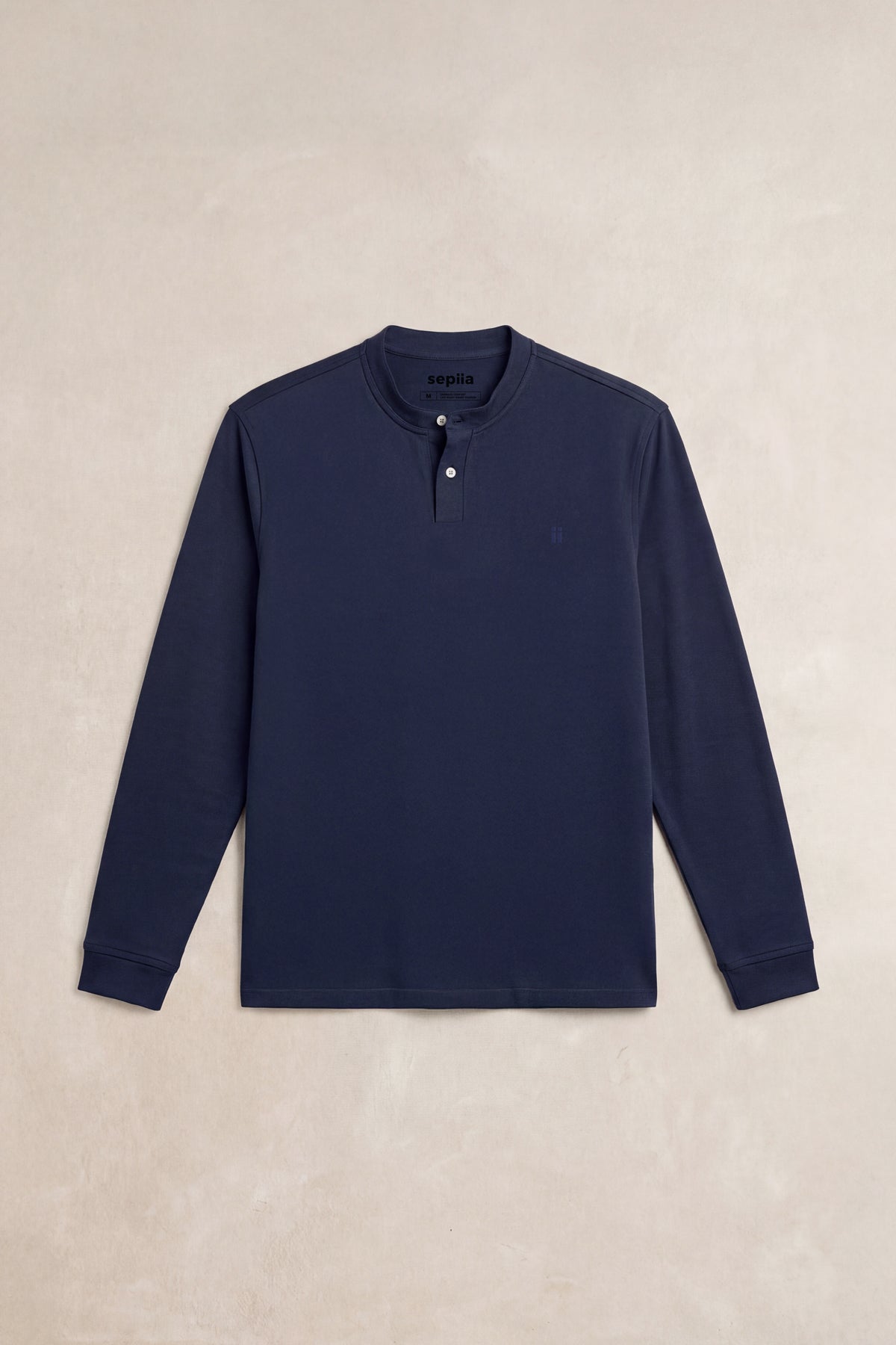 Men's Navy Blue Henley Polo Shirt Ranger