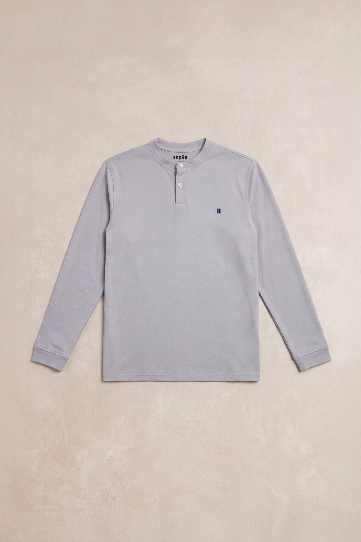 Camiseta polo henley hombre gris Ranger