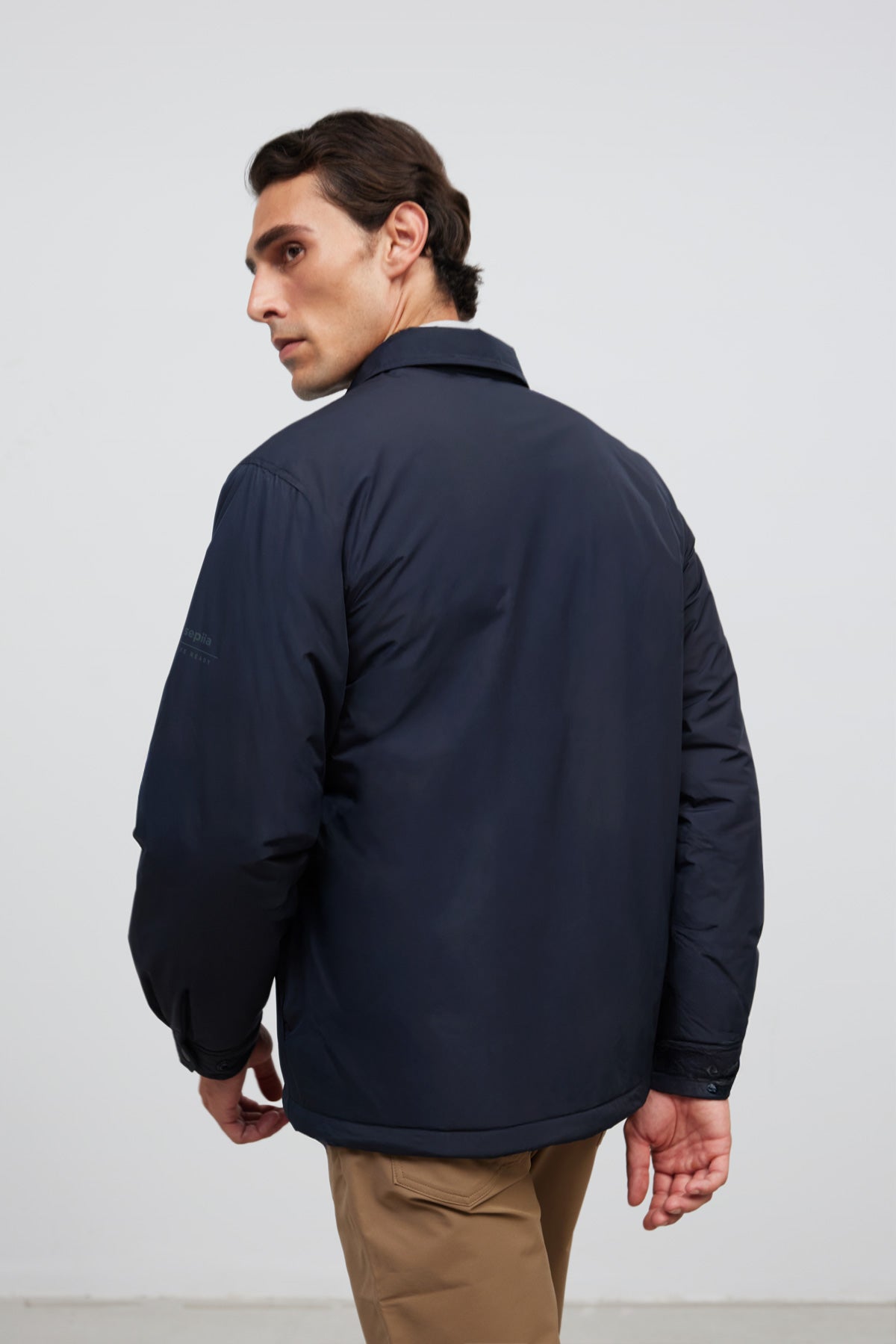 Abrigo hombre azul marino