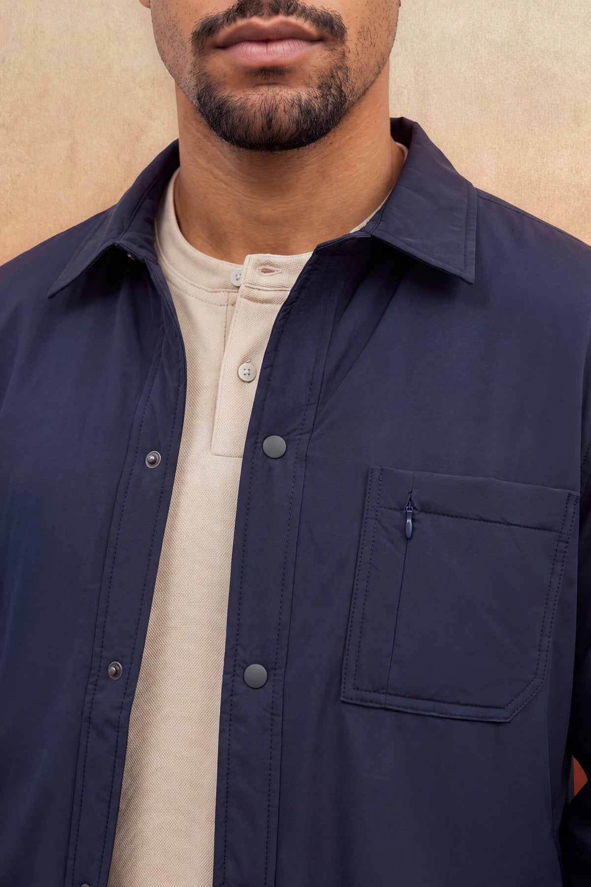 Chaqueta acolchada hombre azul marino