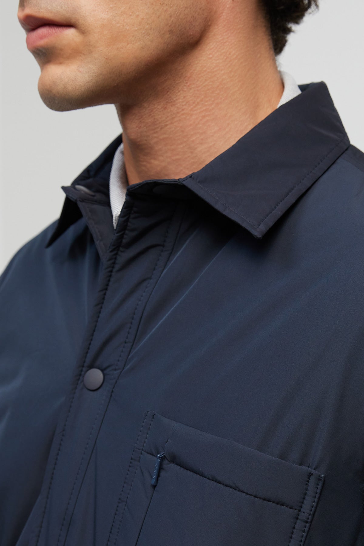 Abrigo hombre azul marino