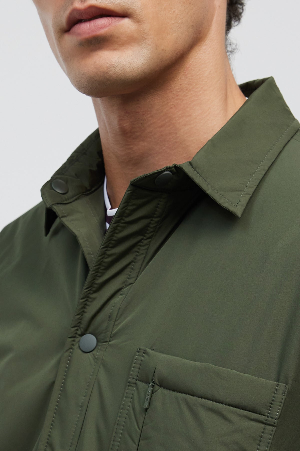 Abrigo hombre verde