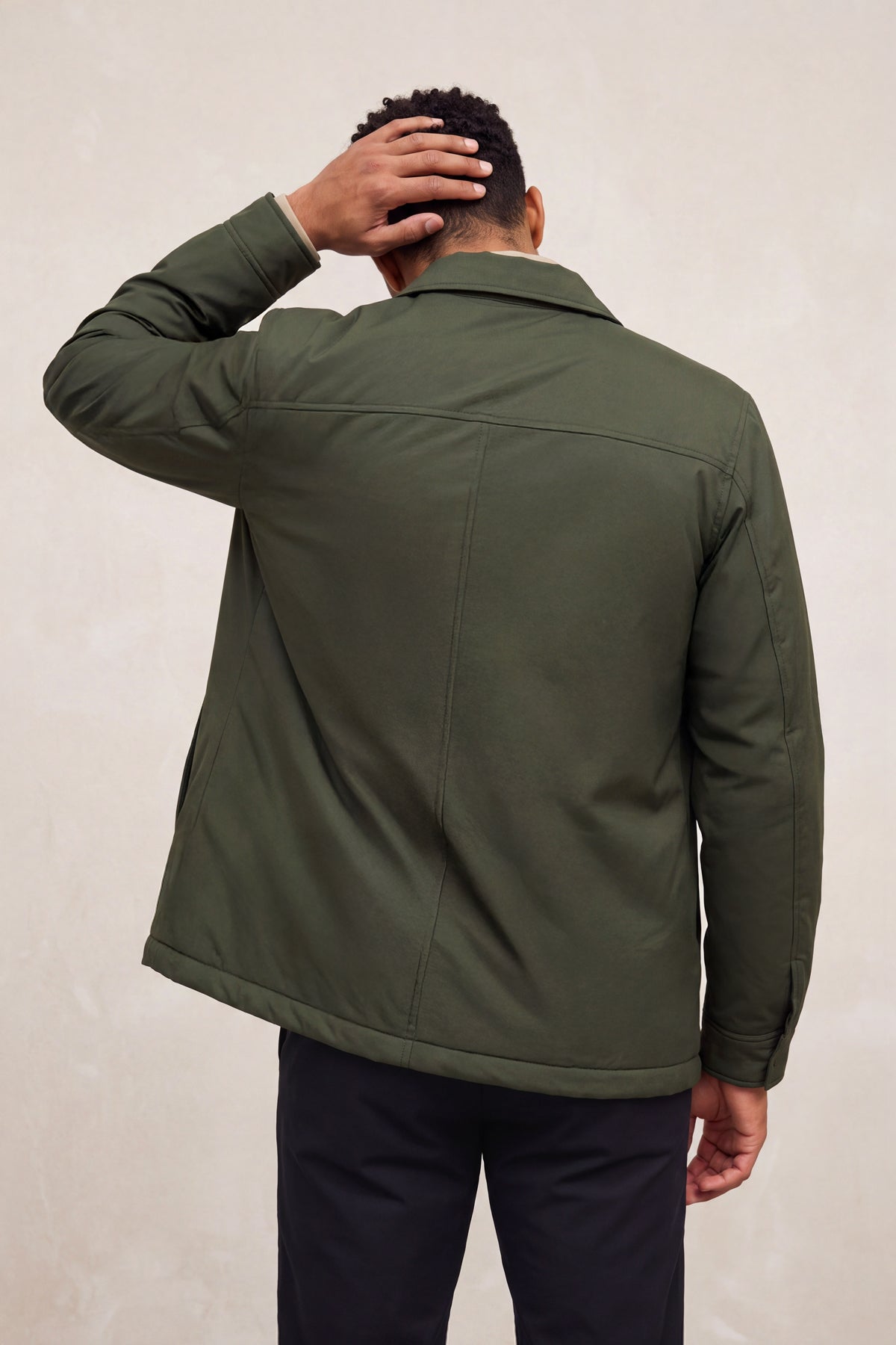 Casaco verde para homem